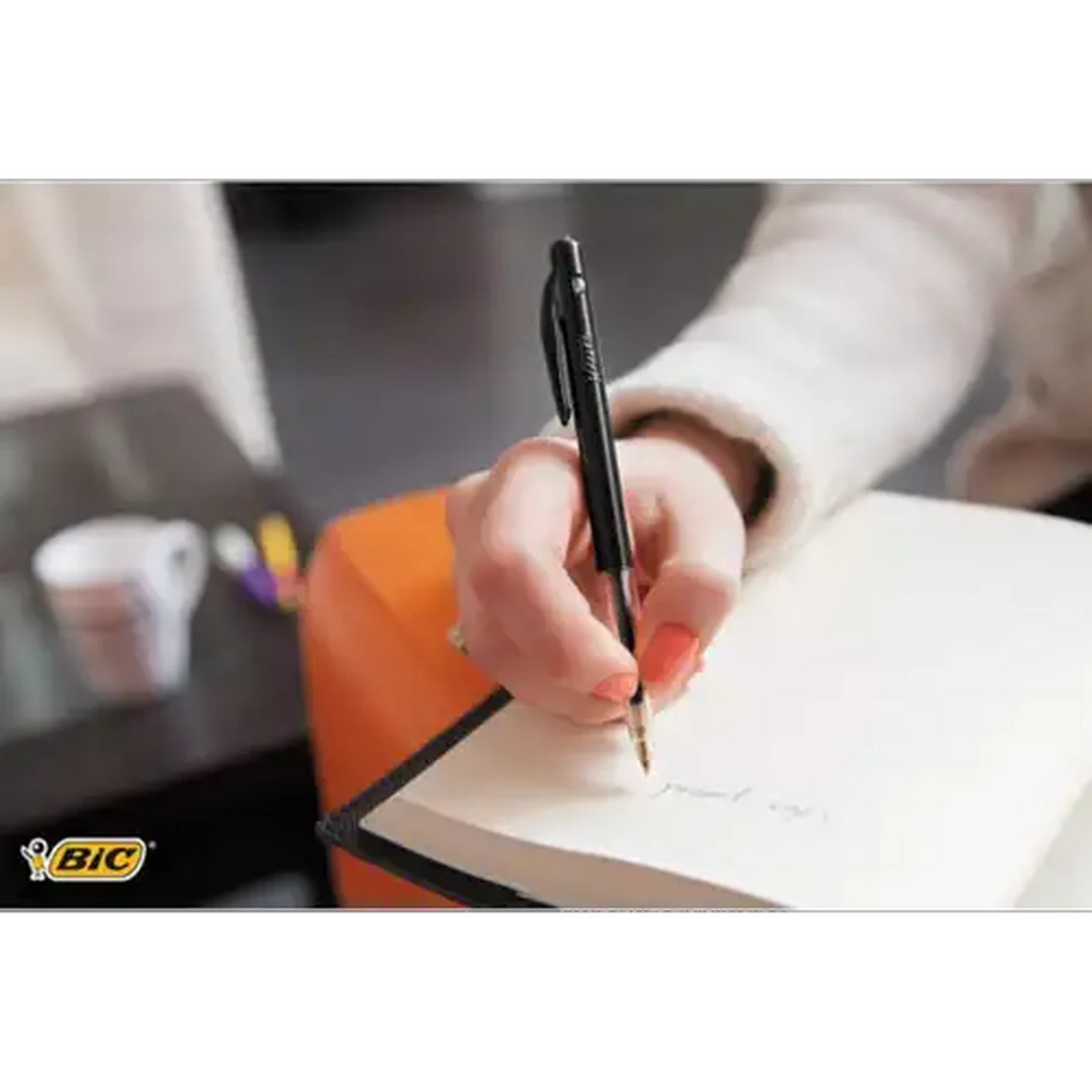 Image of BIC Clic Blue Medium Ball Pen 9-Pack