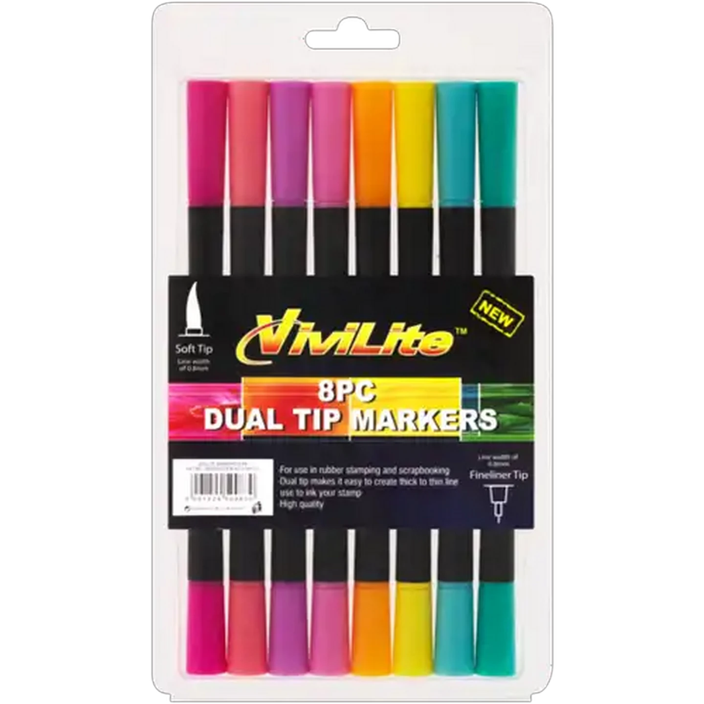 Checkers Sixty60 | Vivilite Multicoloured Dual Tip Marker Set 8 Pack