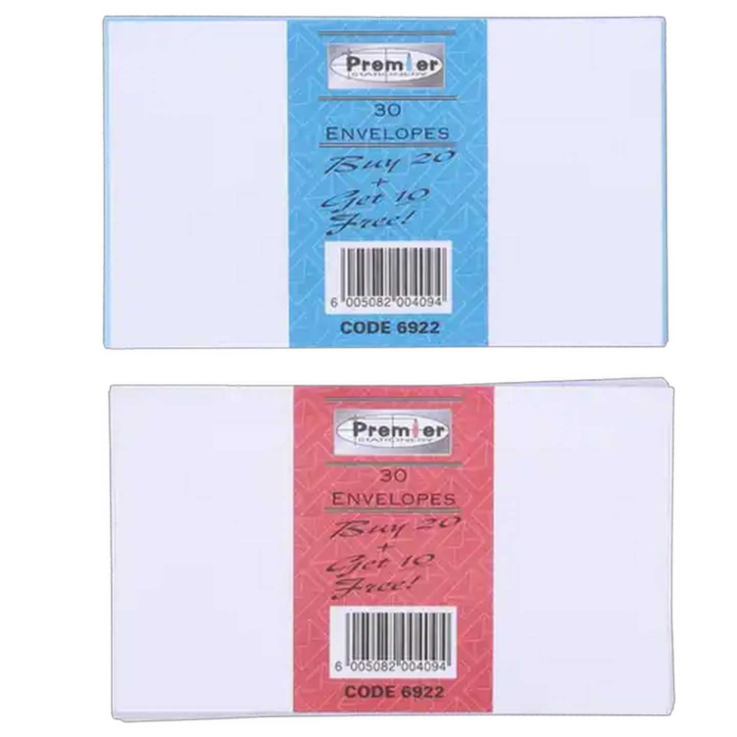 Image of Premier Envelopes 30mm x 152mm 30-Pack (Colour May Vary)