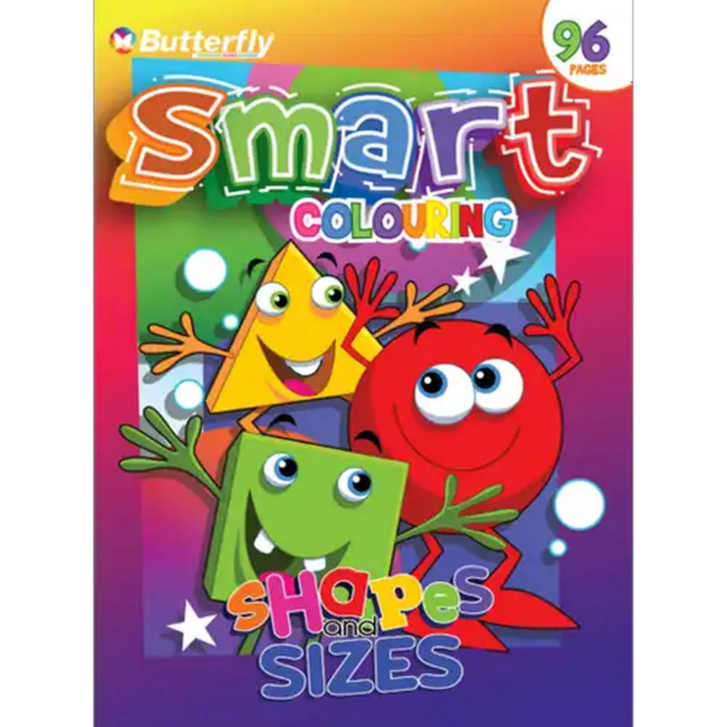 Image of Butterfly Smart Shapes & Sizes Colouring Book 96 Pages
