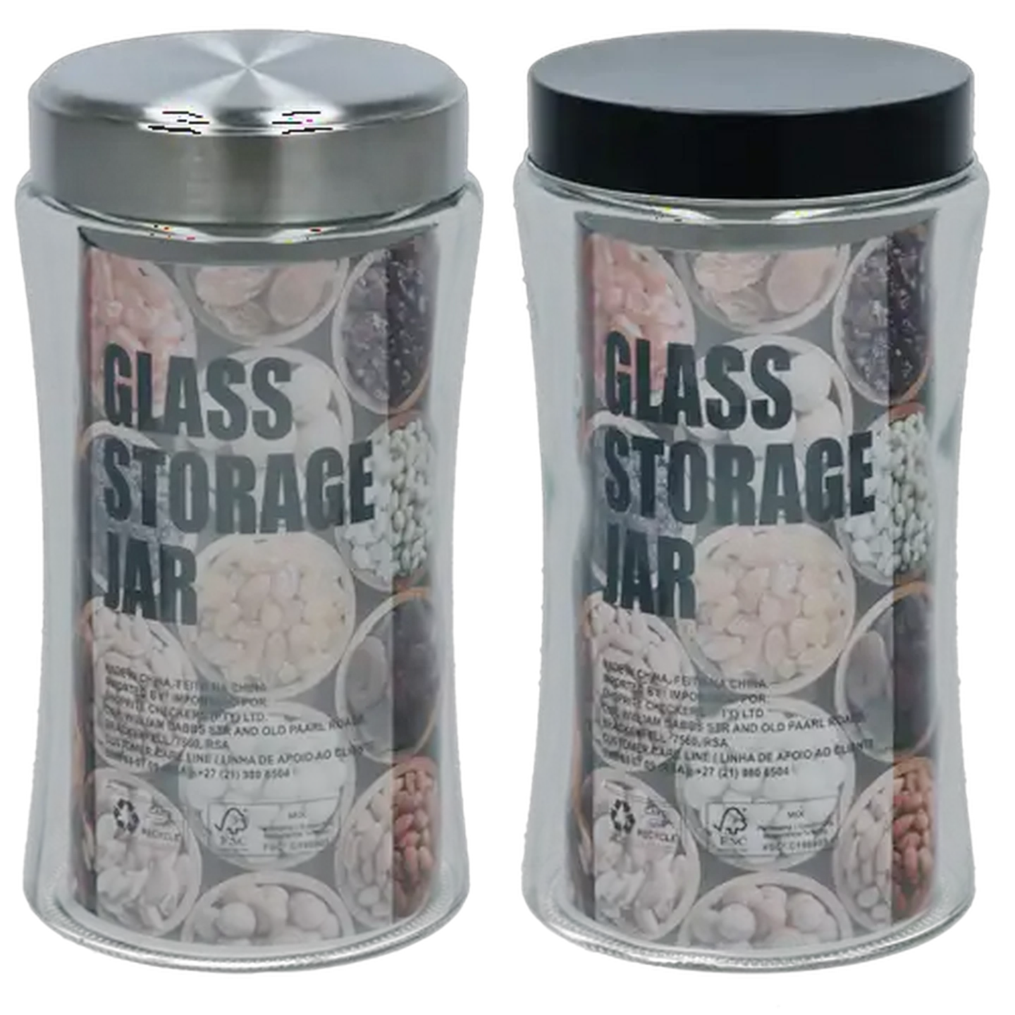 Image of Classic Glass Canister 2L (Colour May Vary)