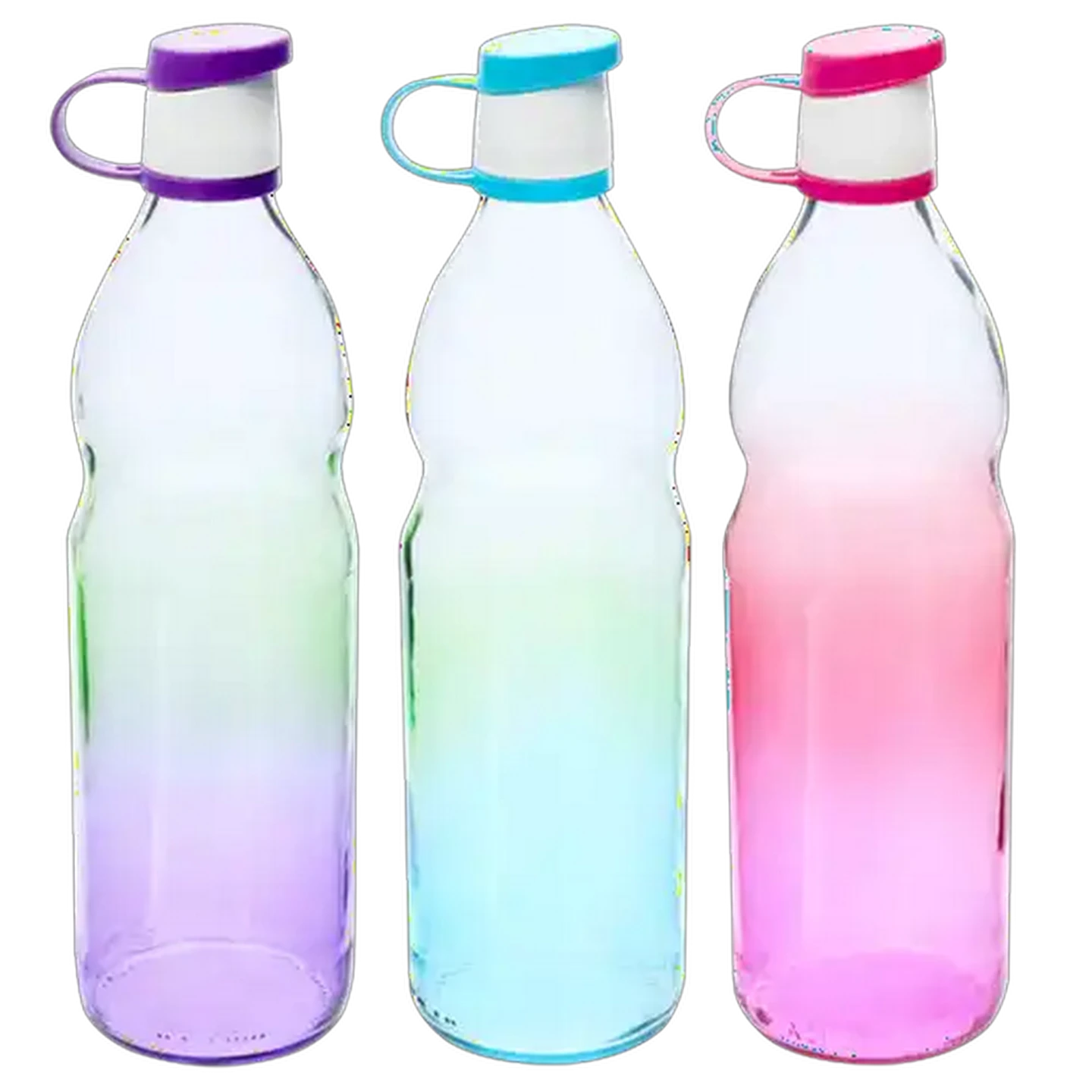 Image of Ombre Glass Bottle 1L (Colour May Vary)