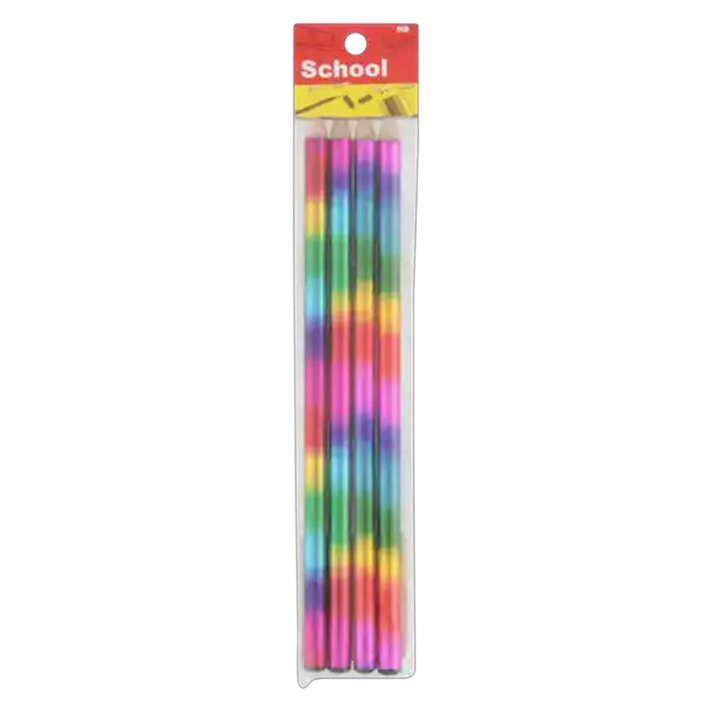 Image of School Rainbow Pencils 4-Pack
