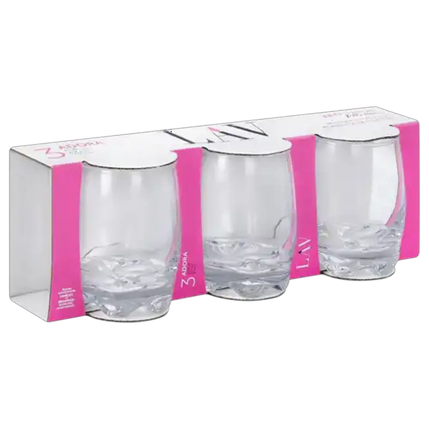 Image of LAV Adora Whiskey Tumbler Glasses 3-Piece