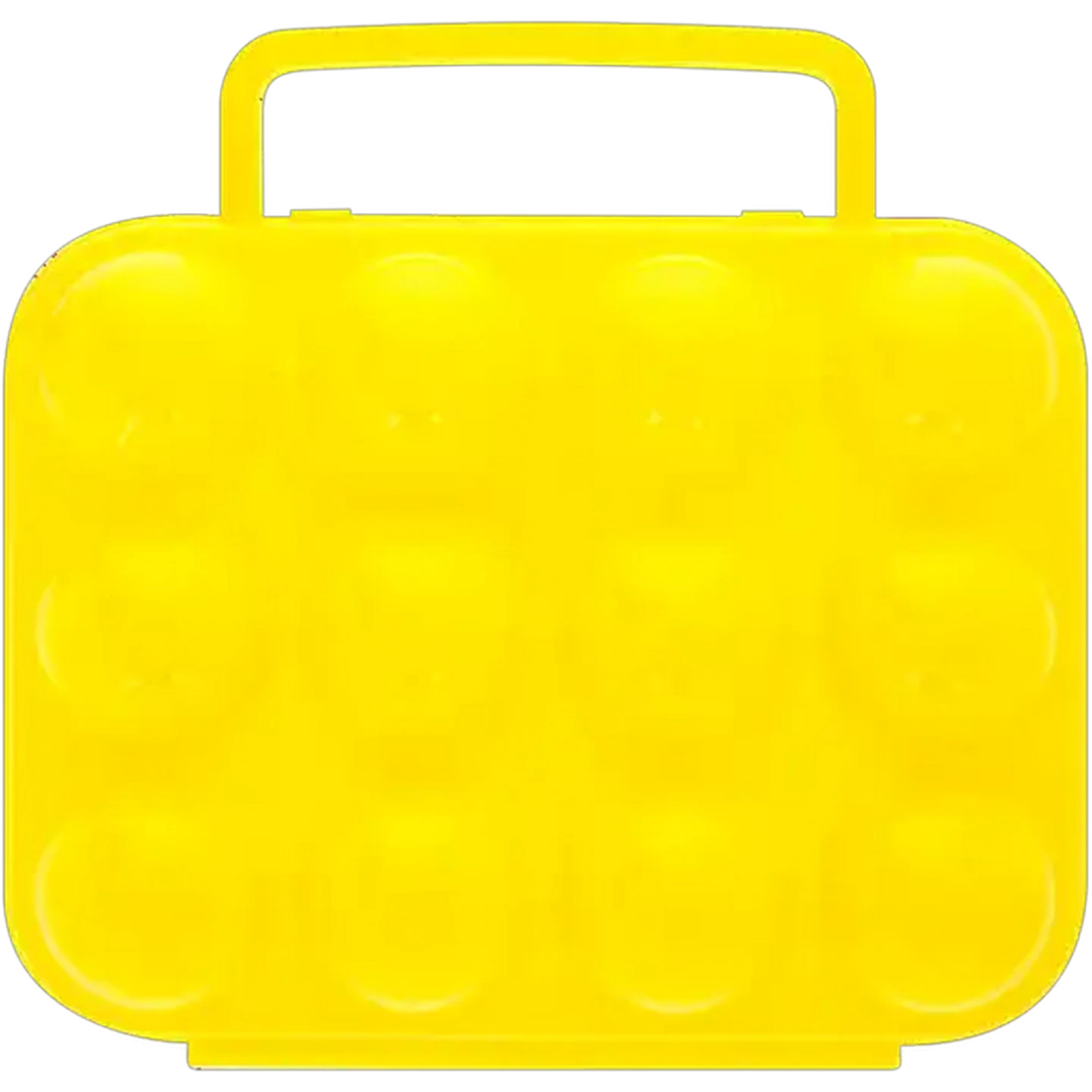 Image of Bush Baby Yellow Plastic Egg Holder 20 x 20 x 7cm