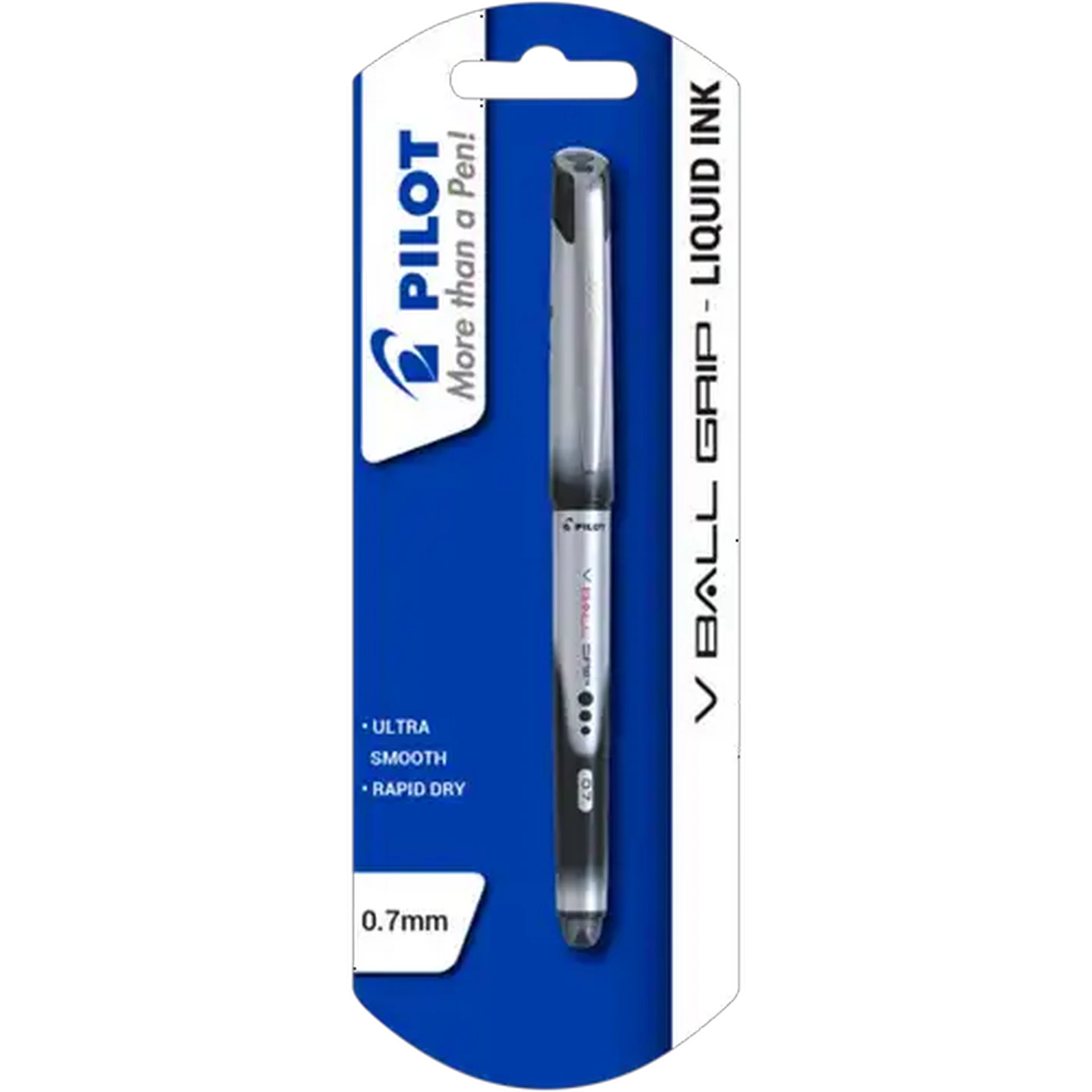 Image of Pilot Black V-Ball Grip Pen 0.7mm