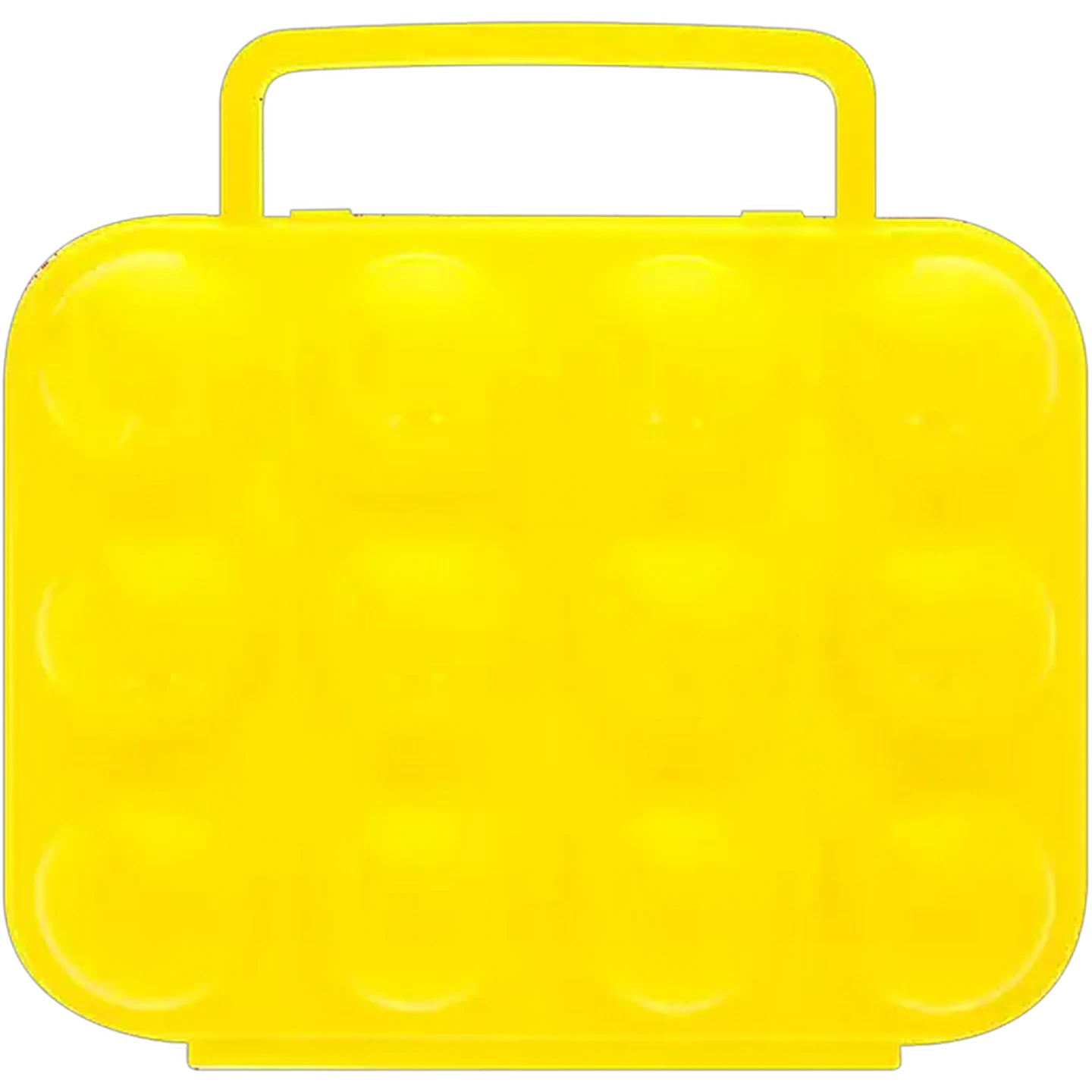Image of Bush Baby Yellow Plastic Egg Holder 20 x 20 x 7cm