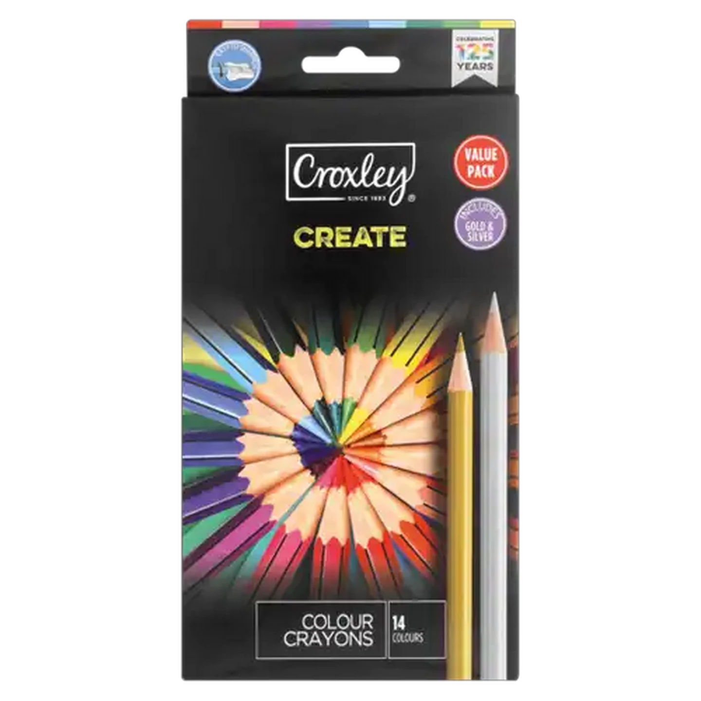 Image of Croxley Create Colour Pencil Crayons 14-Pack