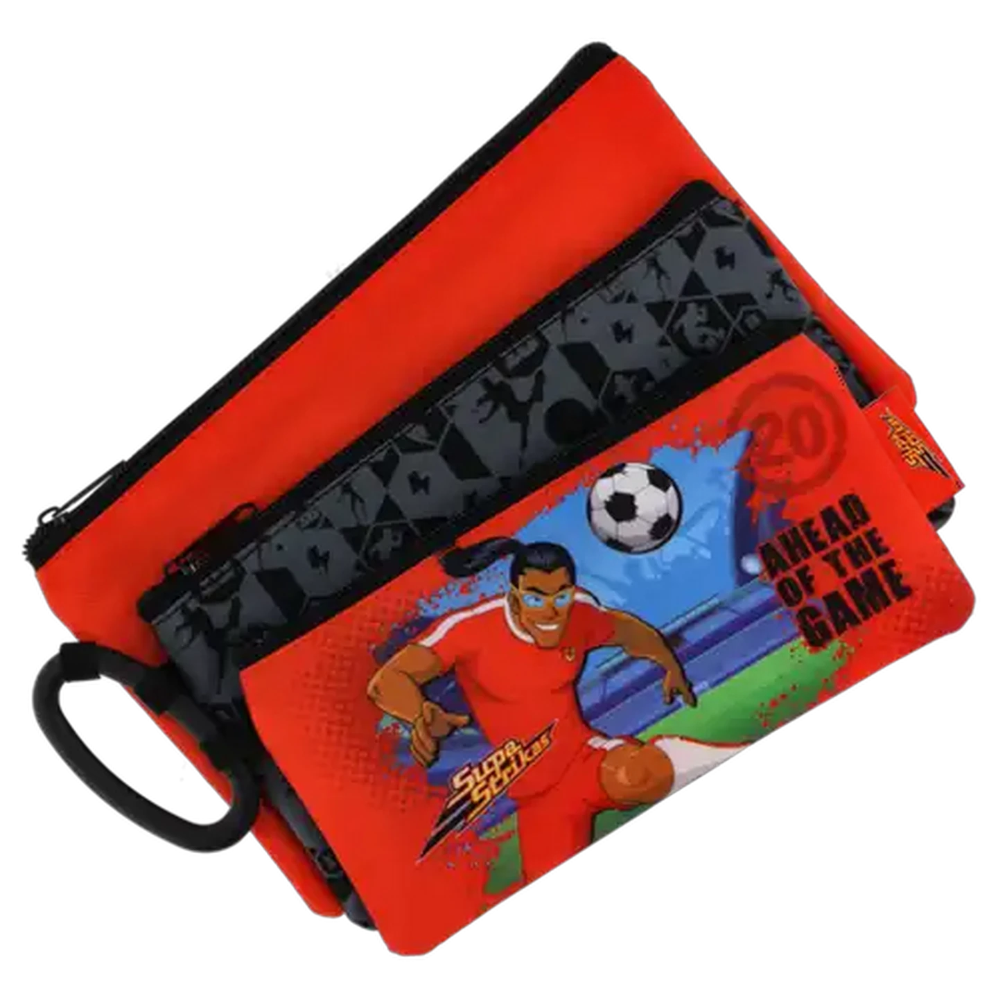 Image of Supa Strikas Pencil Bag 3 Piece (Design May Vary)