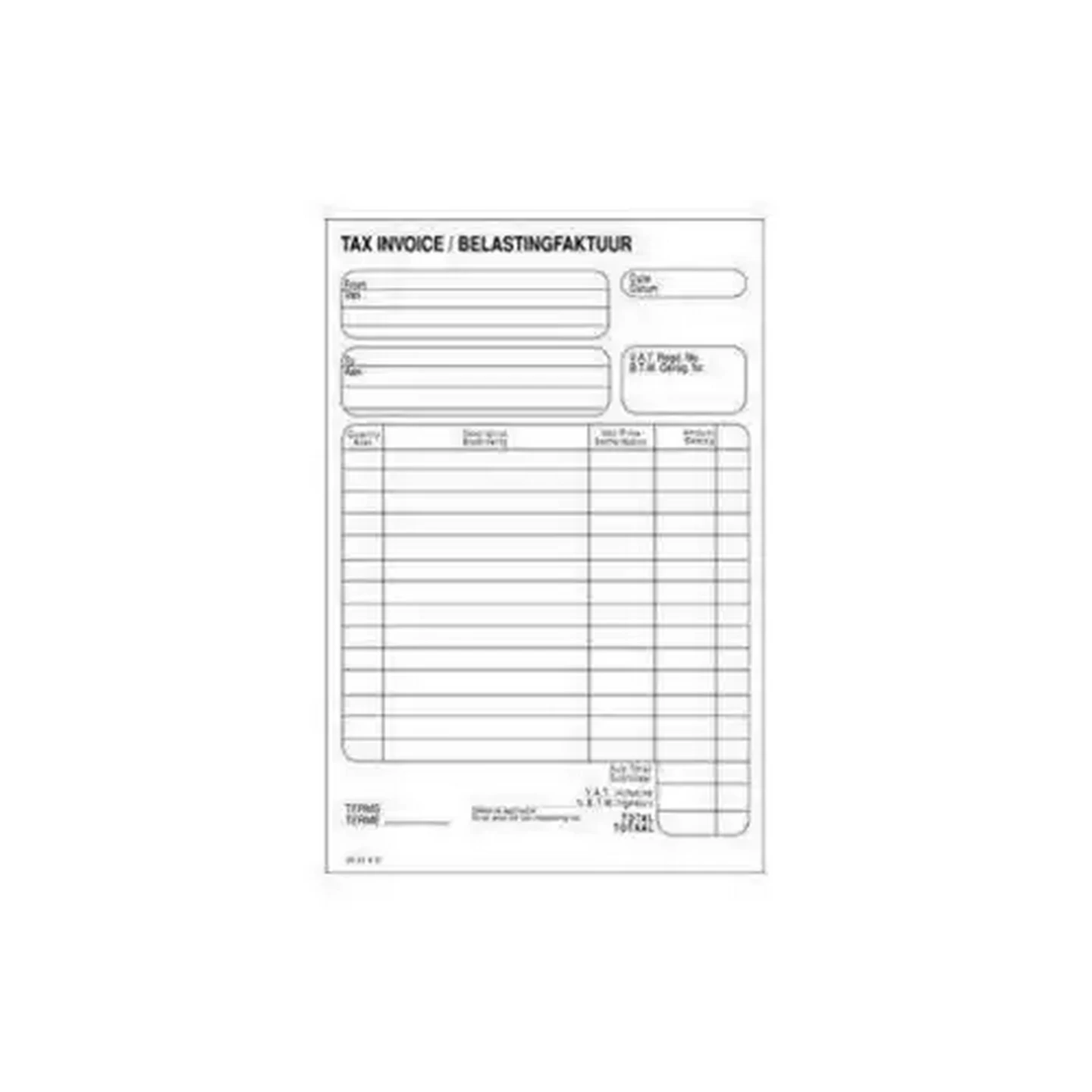 Image of Croxley A5 Pen Carbon Invoice Book 100 Leaves