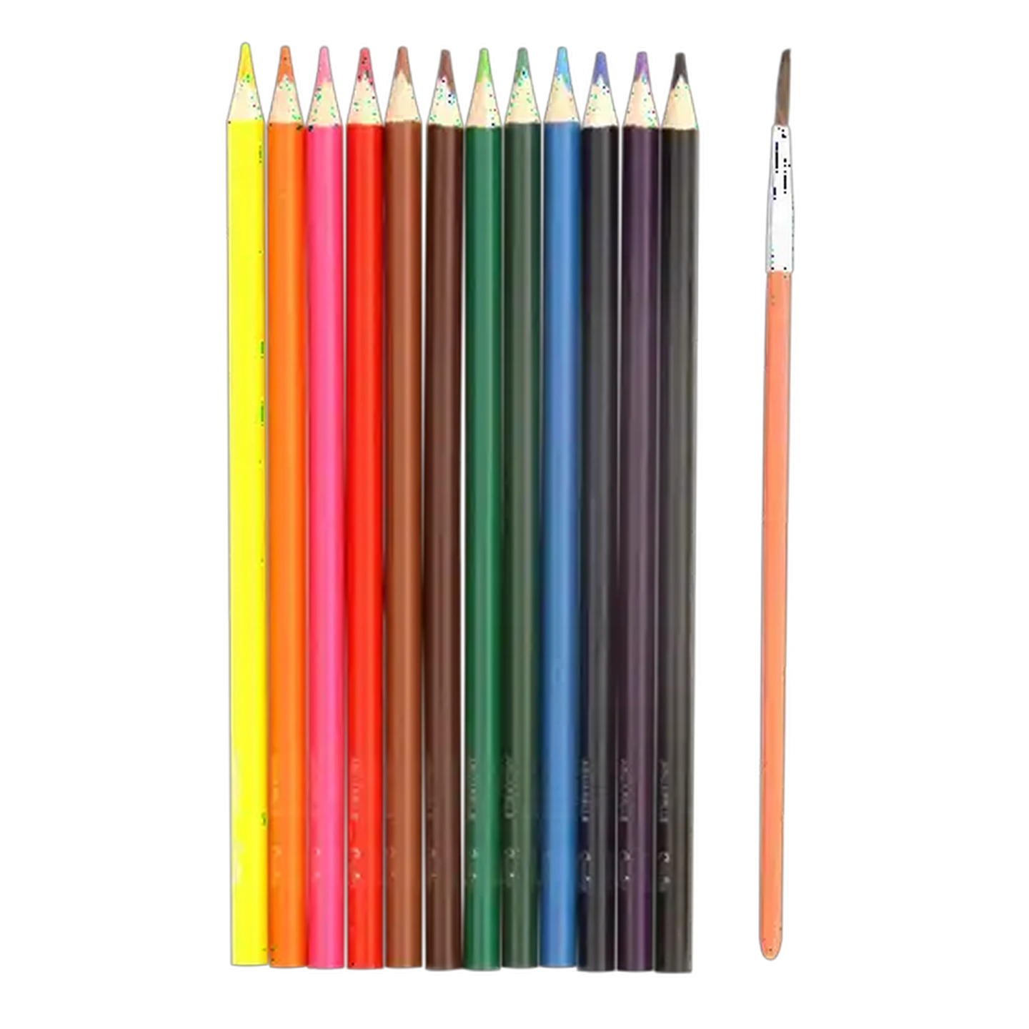 Image of Croxley Create Aquarelle Crayons with Brush Set 13-Piece