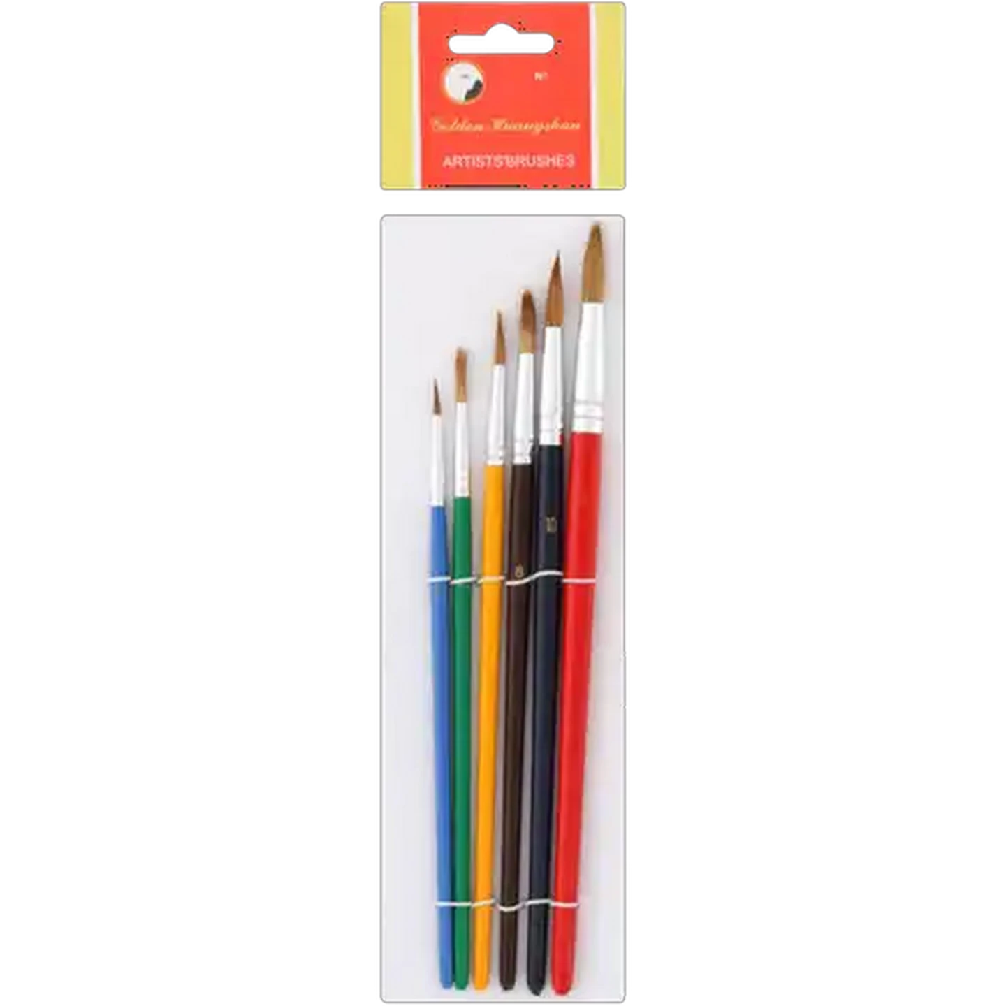 Image of Golden Huangshan Artist Paintbrushes 6-Pack