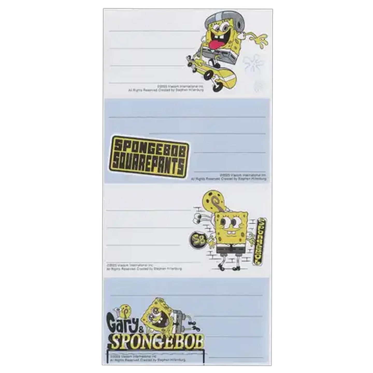 Image of Nickelodeon SpongeBob Book Labels 16 Pack (Design May Vary)