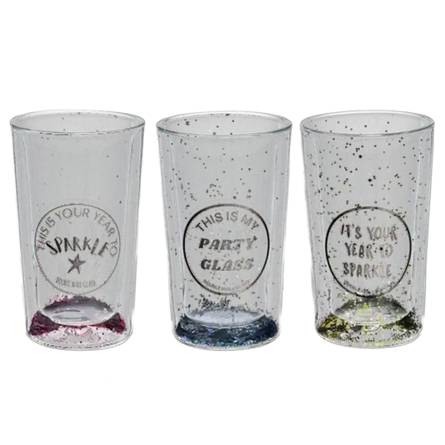 Image of New Years Glass 360ml (Colour May Vary)