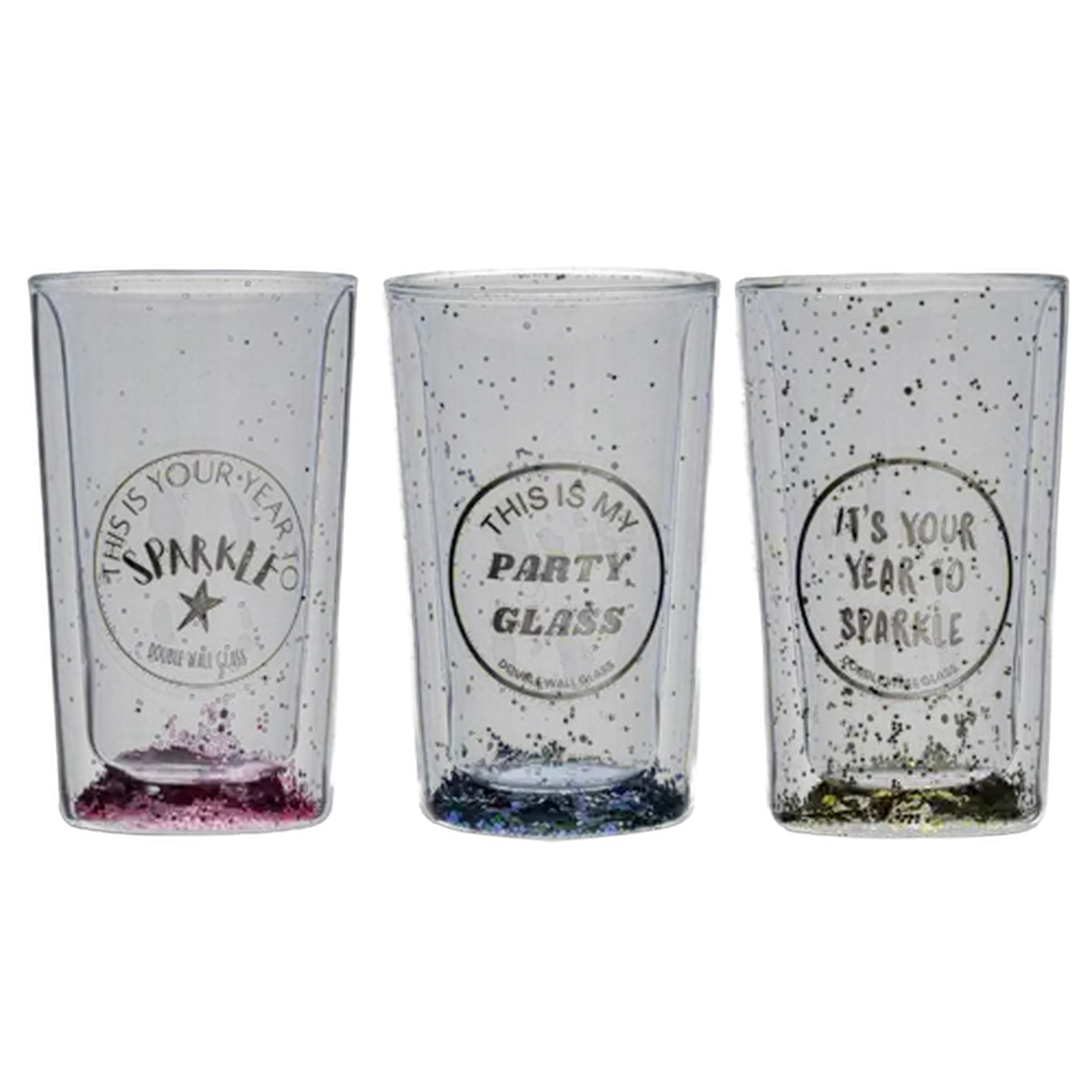 Image of New Years Glass 360ml (Colour May Vary)