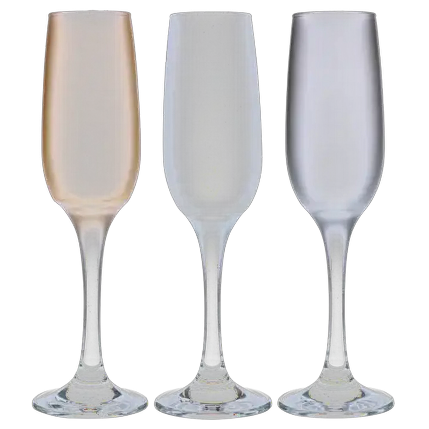 Image of LAV Midnight Flute Glass 3 Piece Set