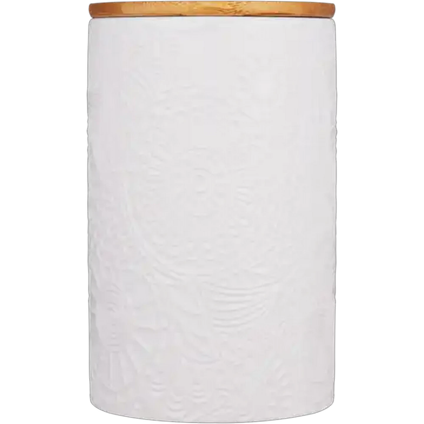 Image of Black or White Large Ceramic Canister 11 x 11 x 16cm (Colour May Vary)