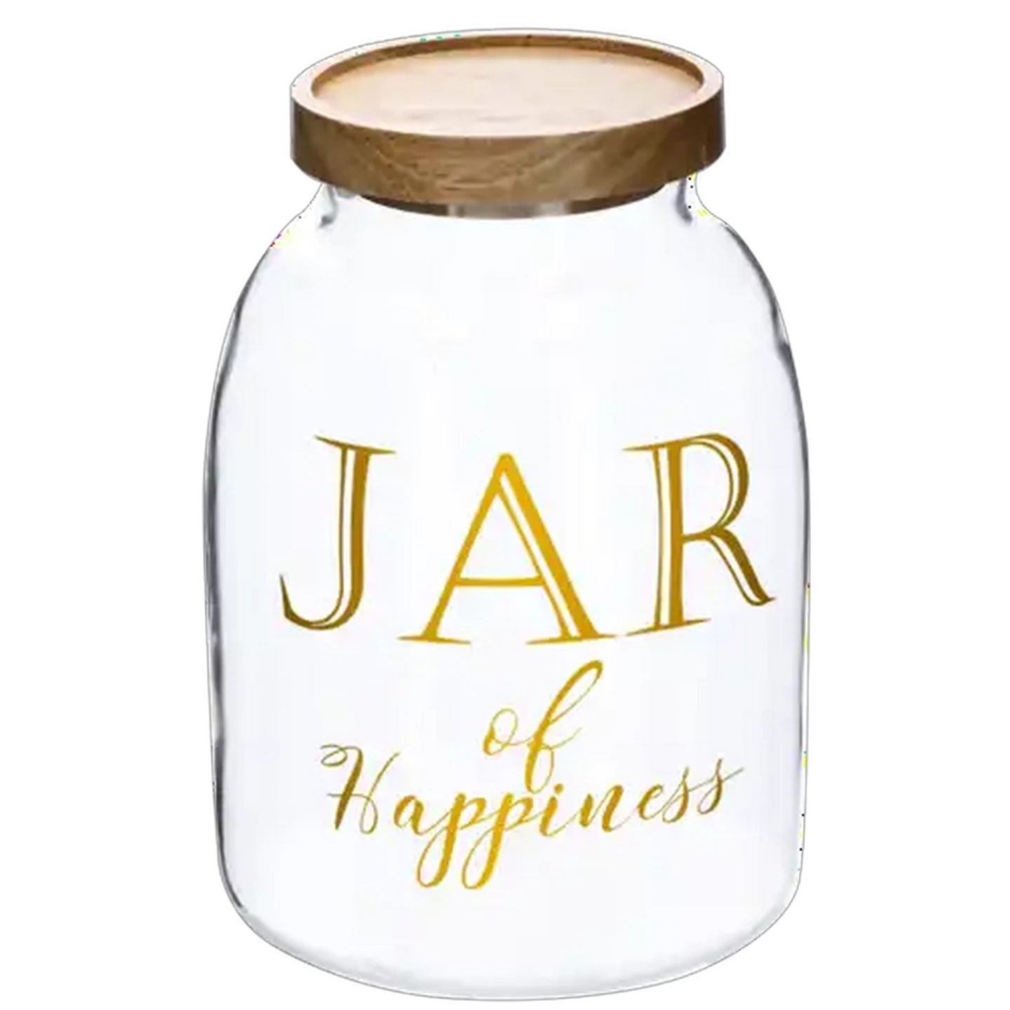 Image of Gold Script Glass Jar 2L