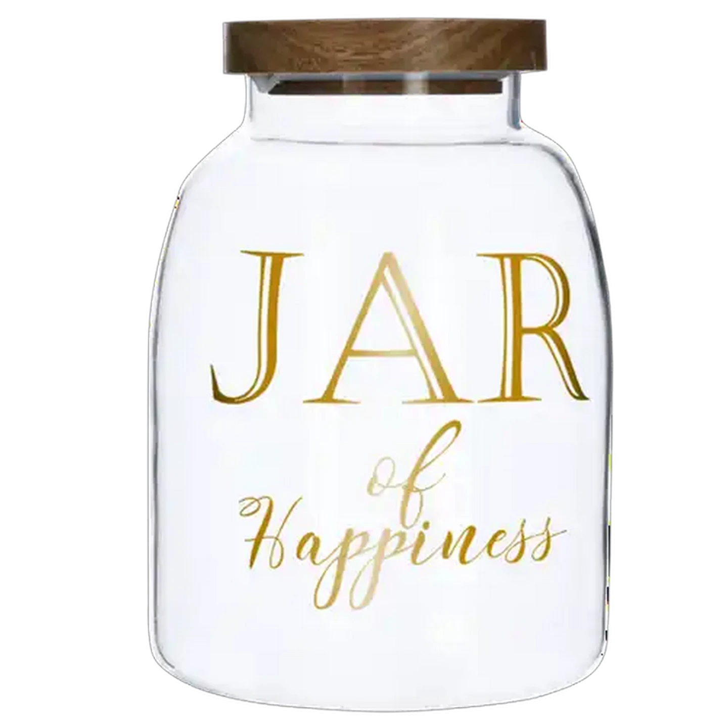 Image of Gold Script Glass Jar 2L