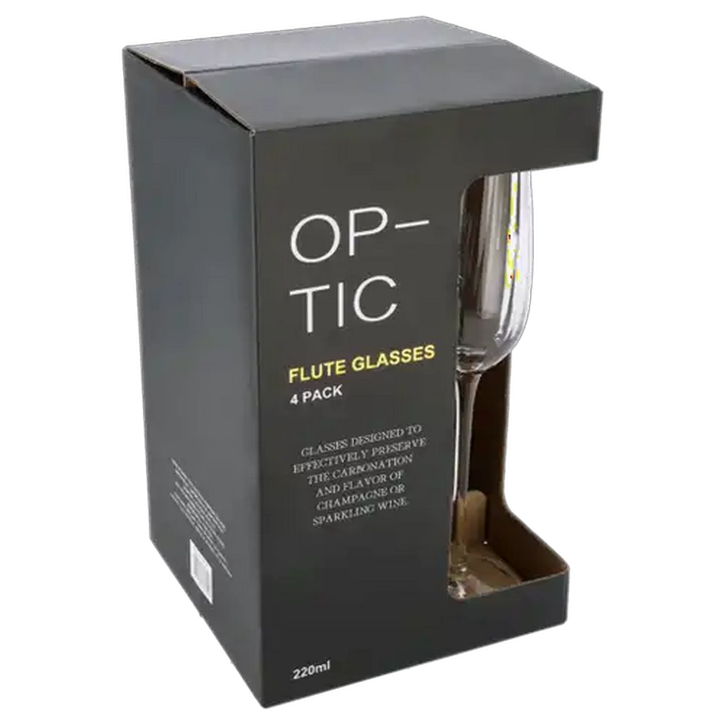 Image of Optic Flute Glass 4 Piece Set