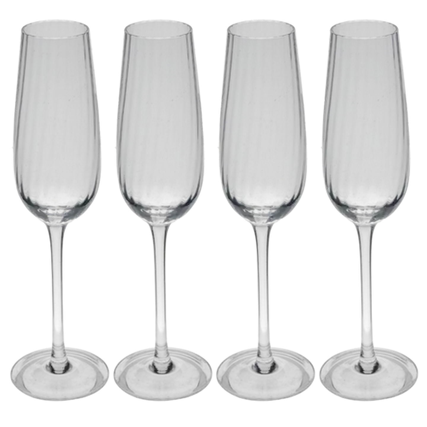 Image of Optic Flute Glass 4 Piece Set