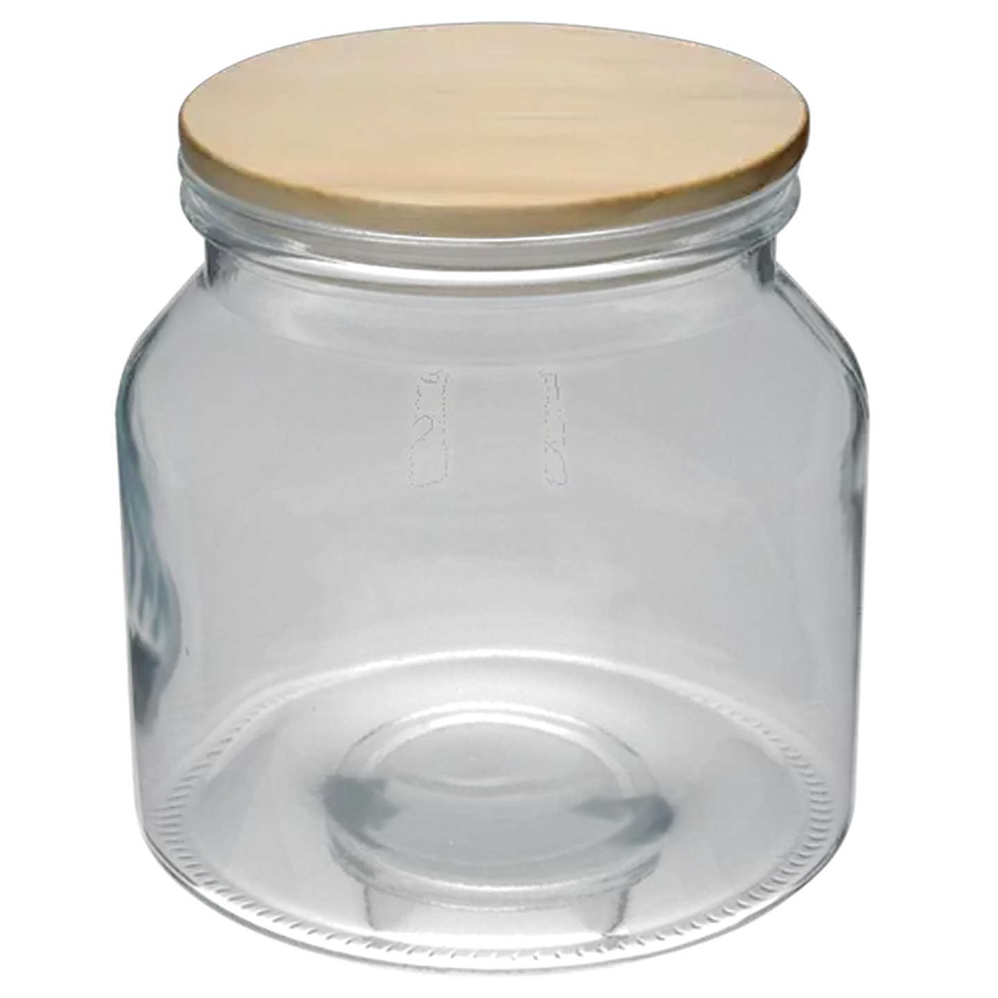 Image of Glass Canister with Acacia Lid 2.3L