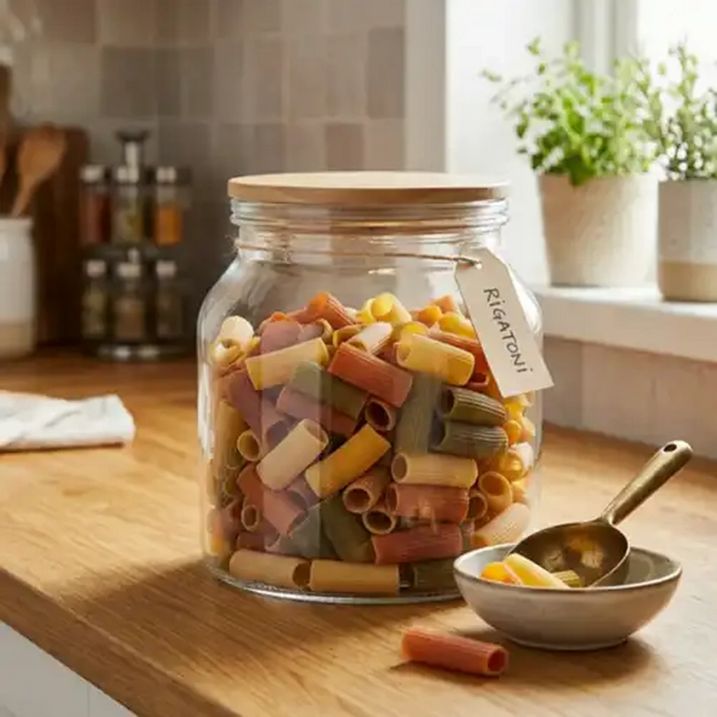 Image of Glass Canister with Acacia Lid 2.3L