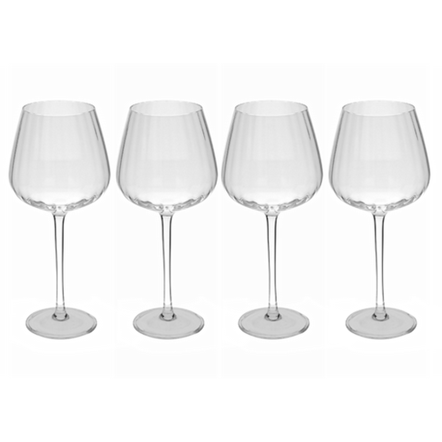 Image of Optic White Wine Glass 4 Piece Set