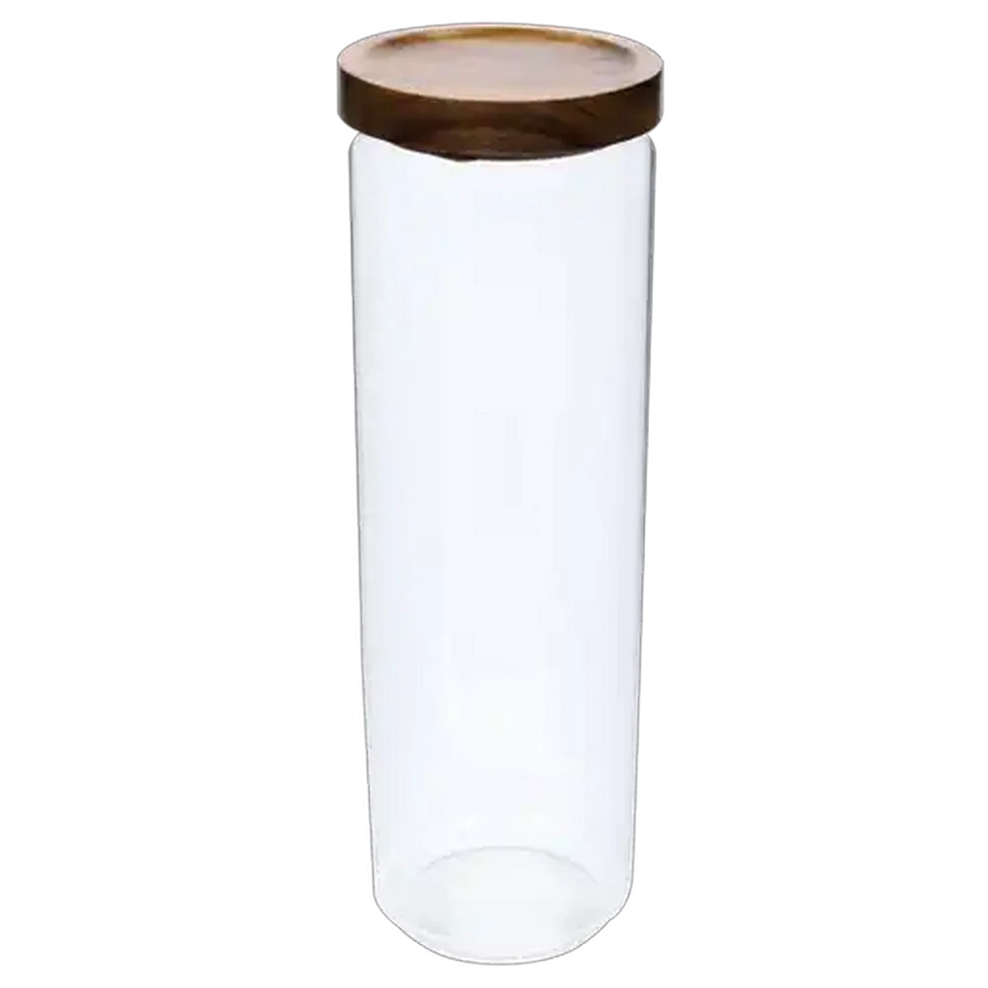 Image of Glass Canister with Acacia Lid 28cm