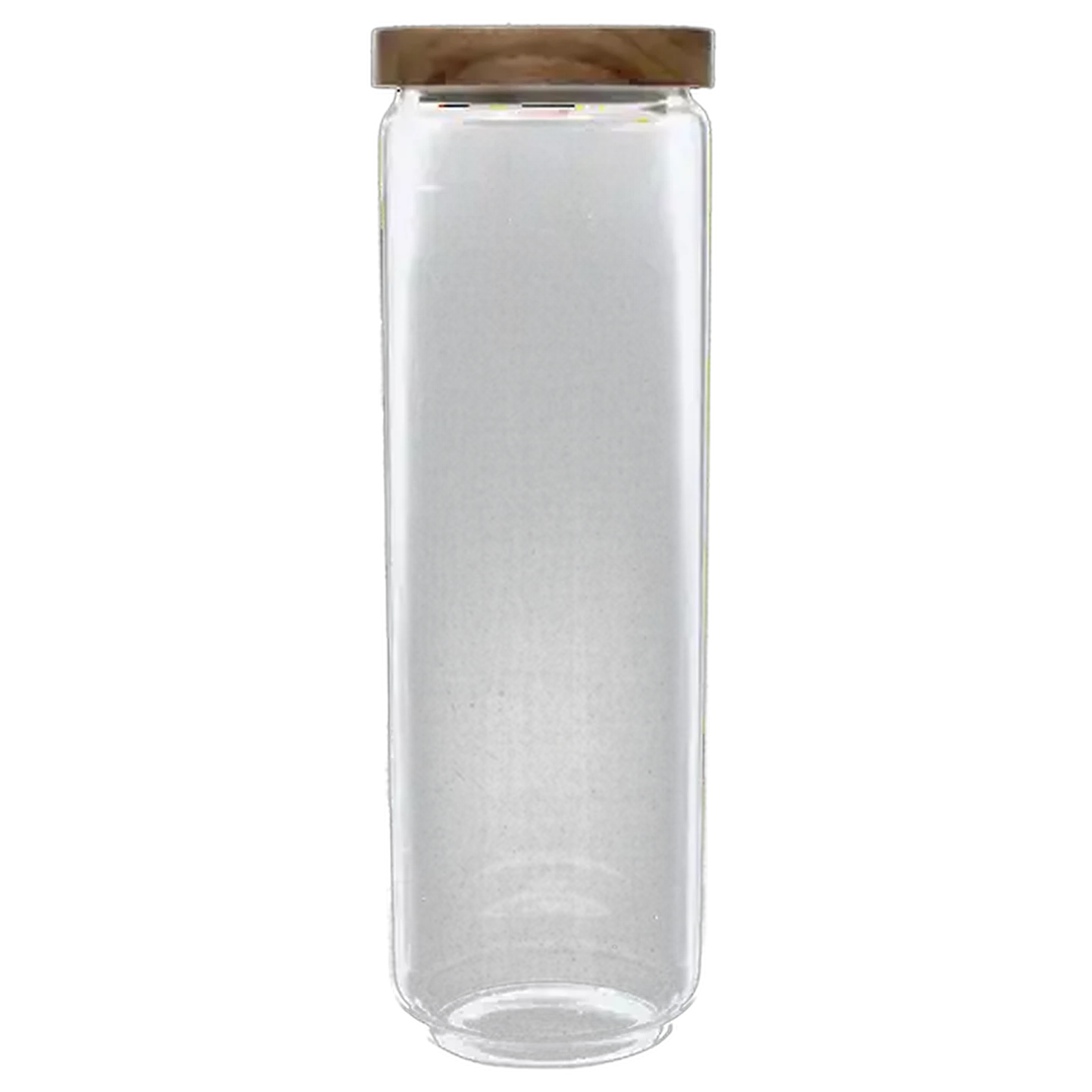 Image of Glass Canister with Acacia Lid 28cm