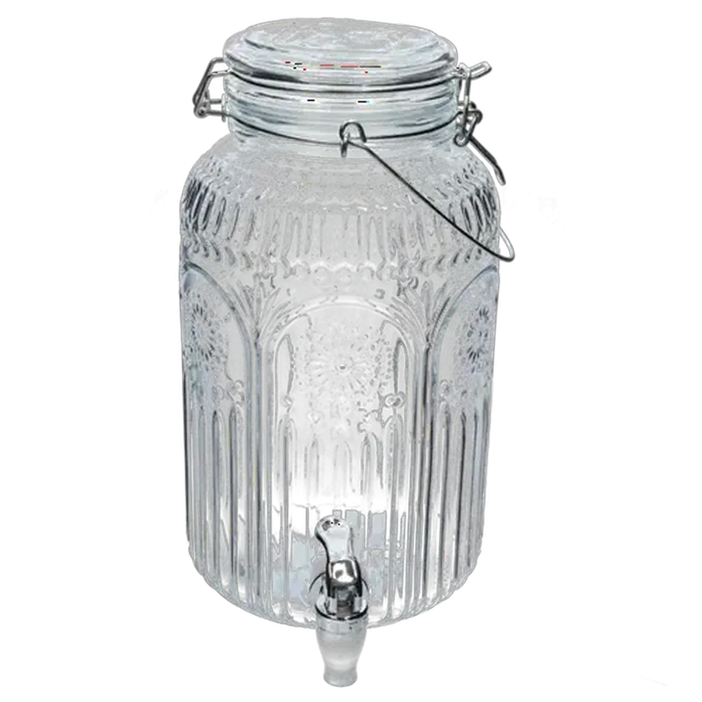 Image of Poetry Glass Beverage Dispenser with Tap 4L