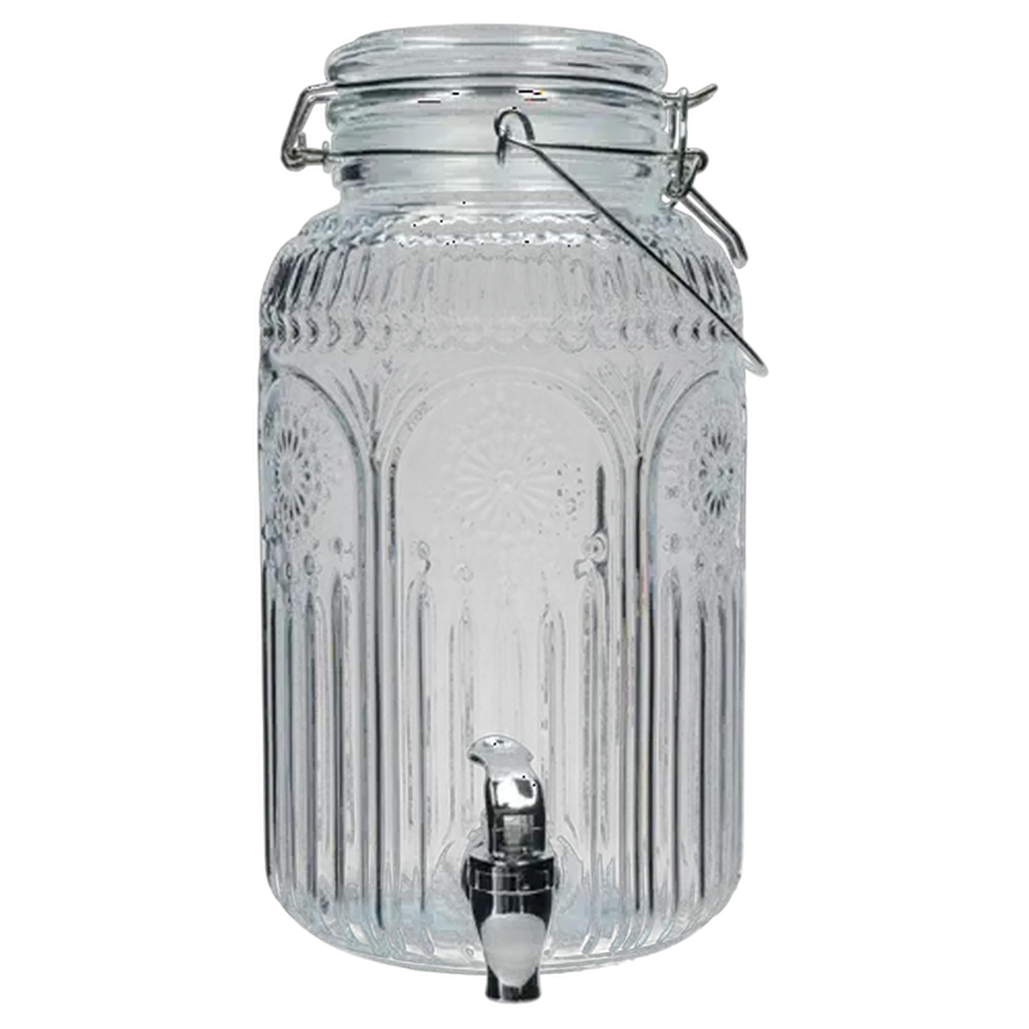 Image of Poetry Glass Beverage Dispenser with Tap 4L