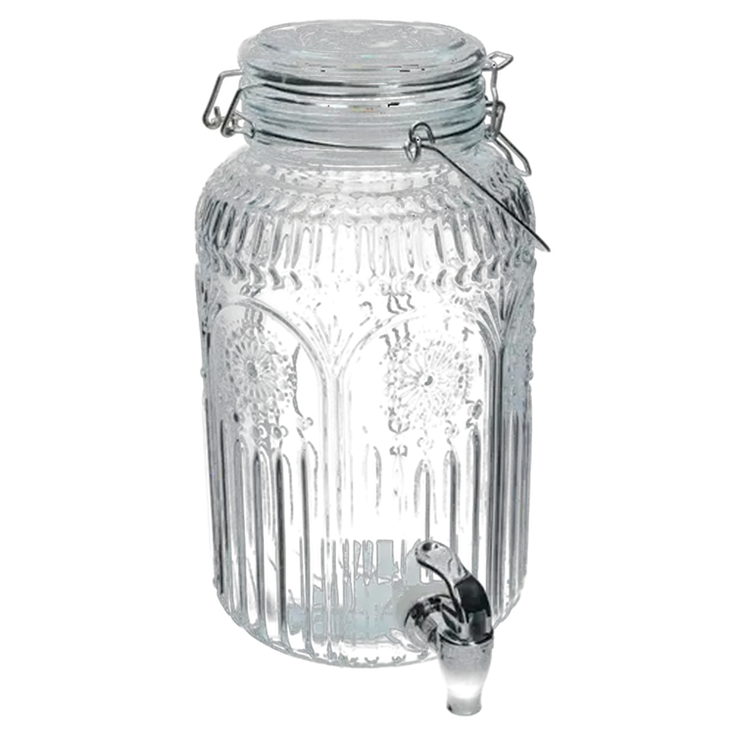 Image of Poetry Glass Beverage Dispenser with Tap 4L