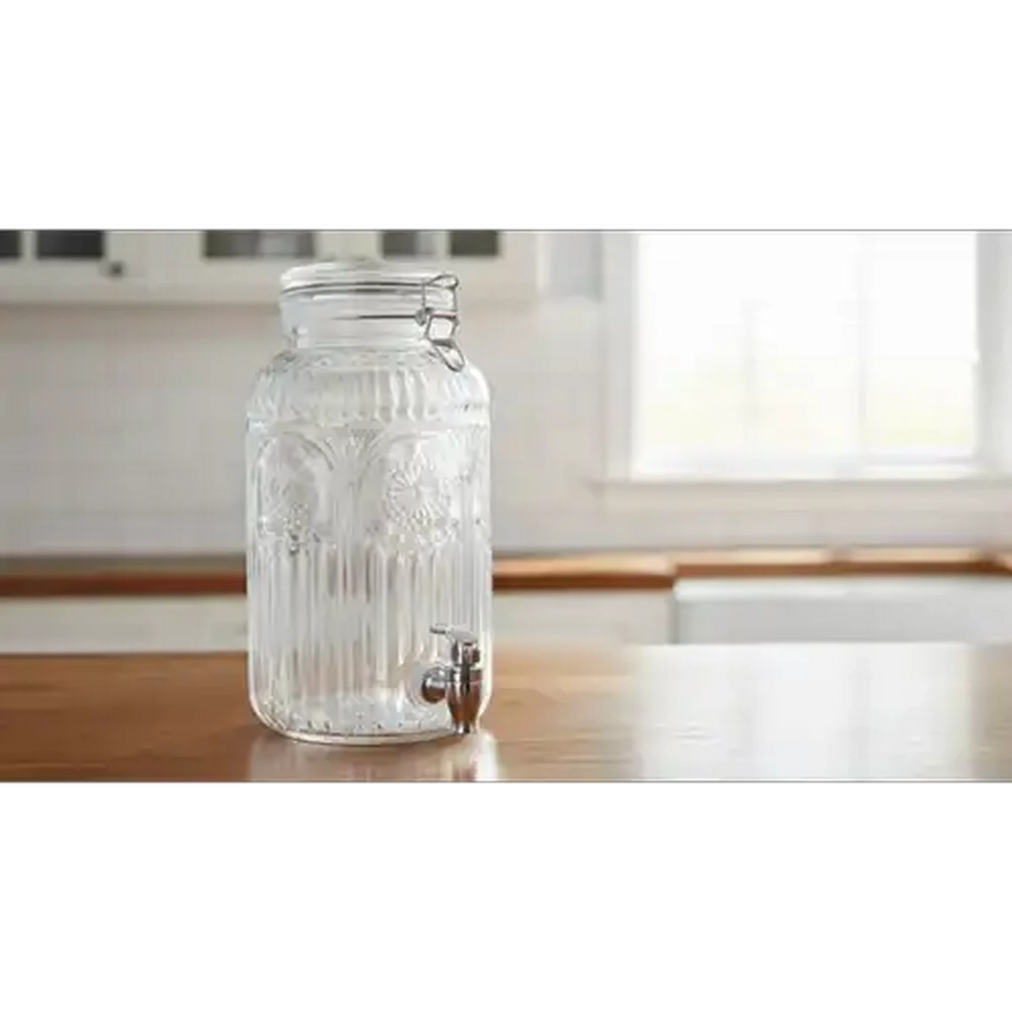 Image of Poetry Glass Beverage Dispenser with Tap 4L