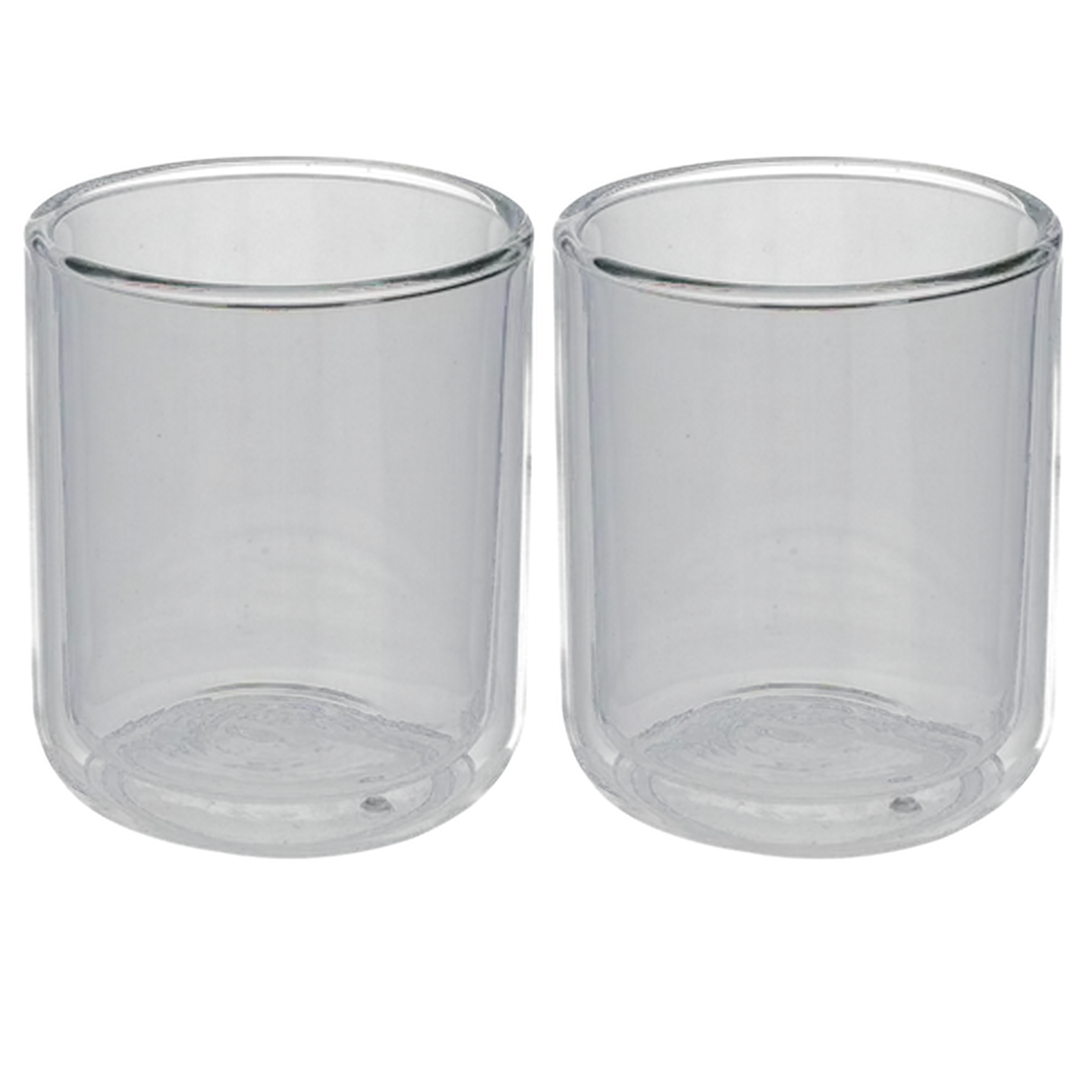 Image of Home Discovery Double Wall Glass Arista Tumbler 300ml 2-Pack