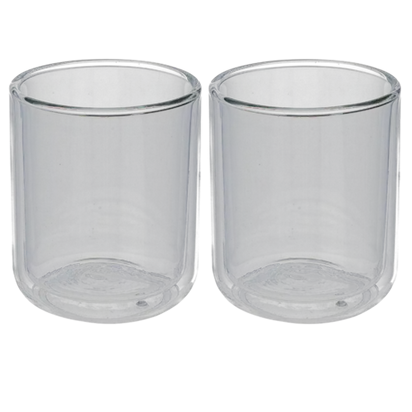 Image of Home Discovery Double Wall Glass Arista Tumbler 300ml 2-Pack