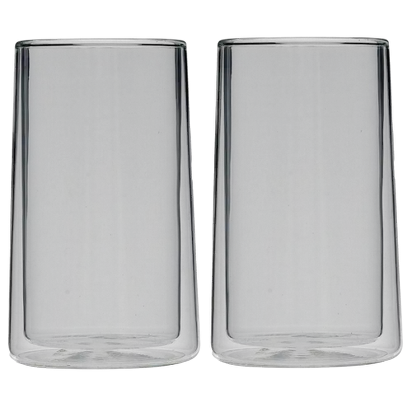 Image of Home Discovery Double Wall Glass Arista Hi Ball 350ml 2-Pack