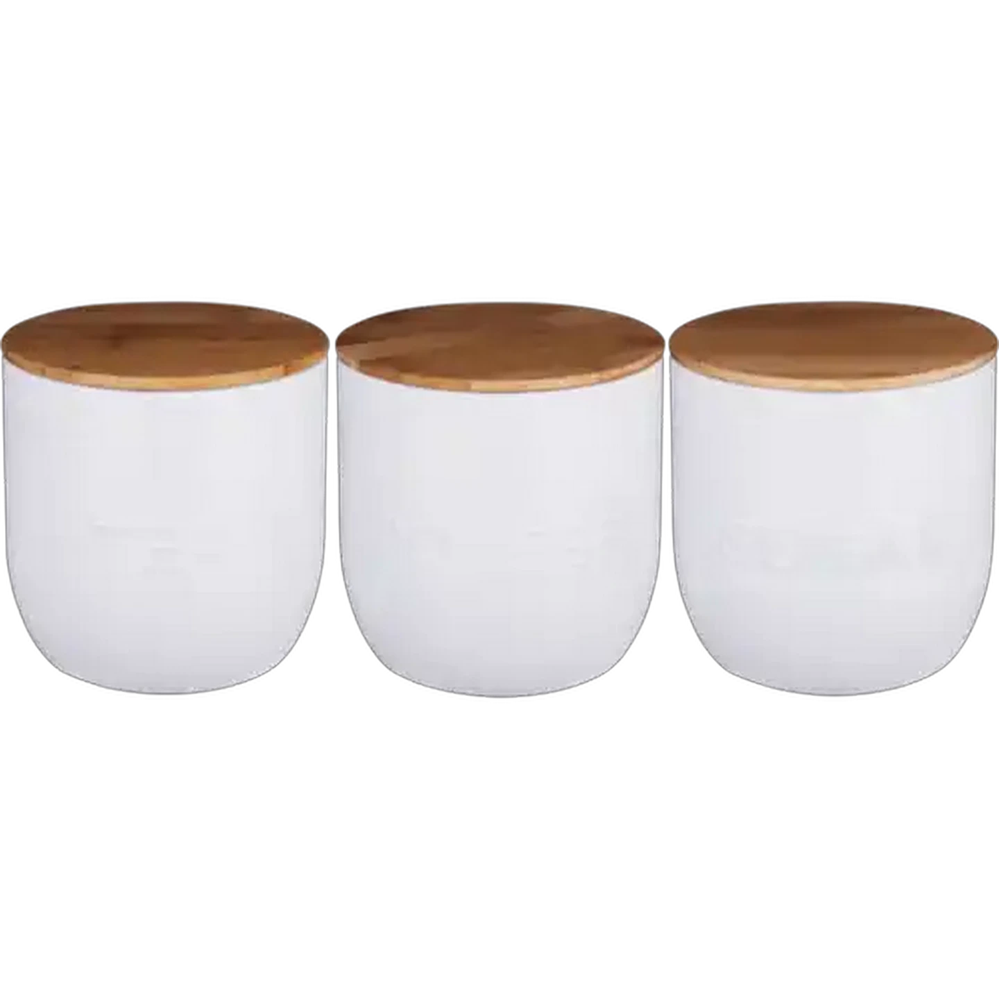 Image of Embossed Tea/Coffee/Sugar Canister Set 3-Piece