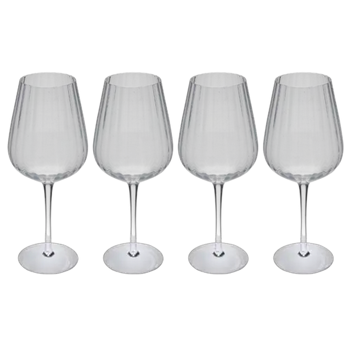 Image of Optic Red Wine Glass 4 Piece Set