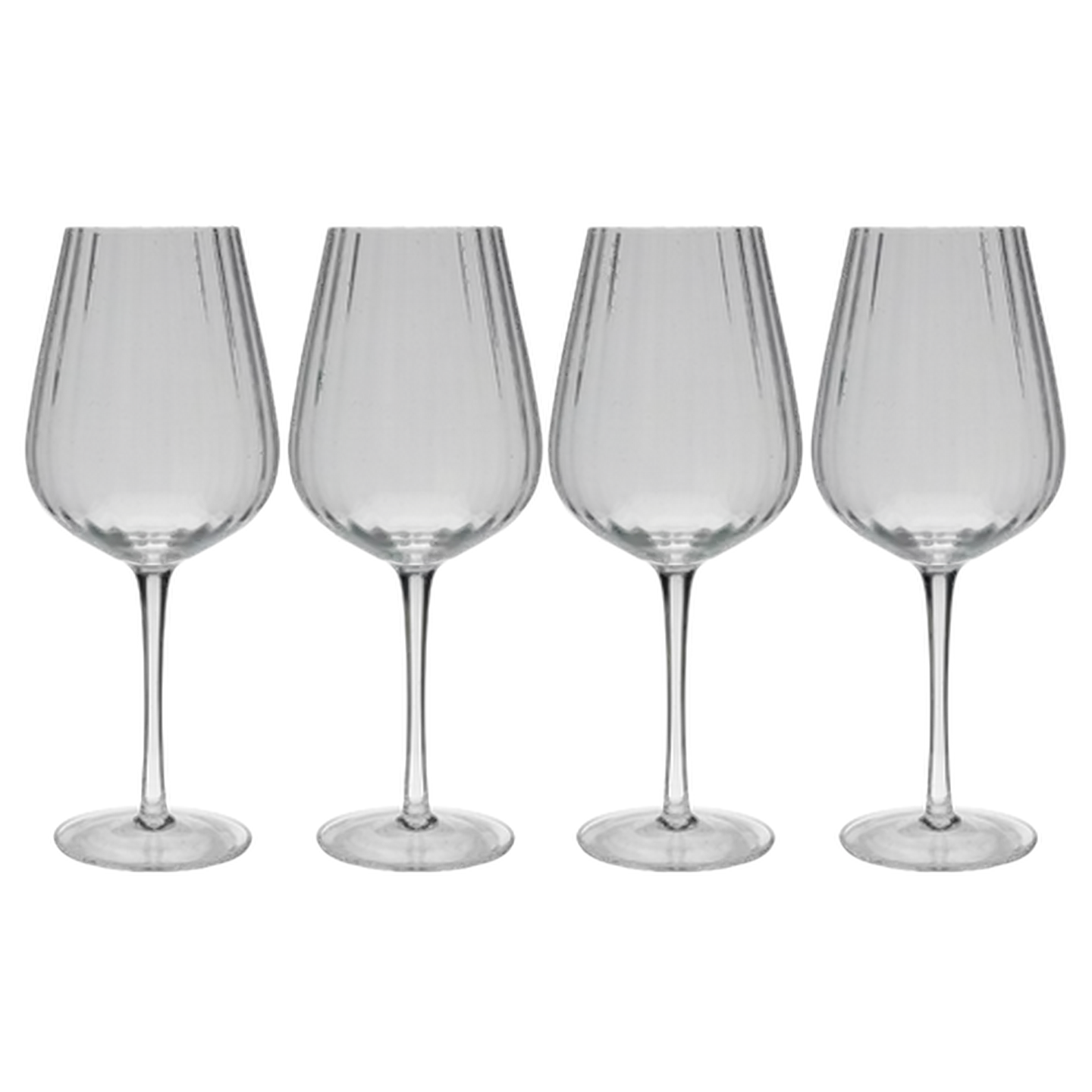 Image of Optic Red Wine Glass 4 Piece Set
