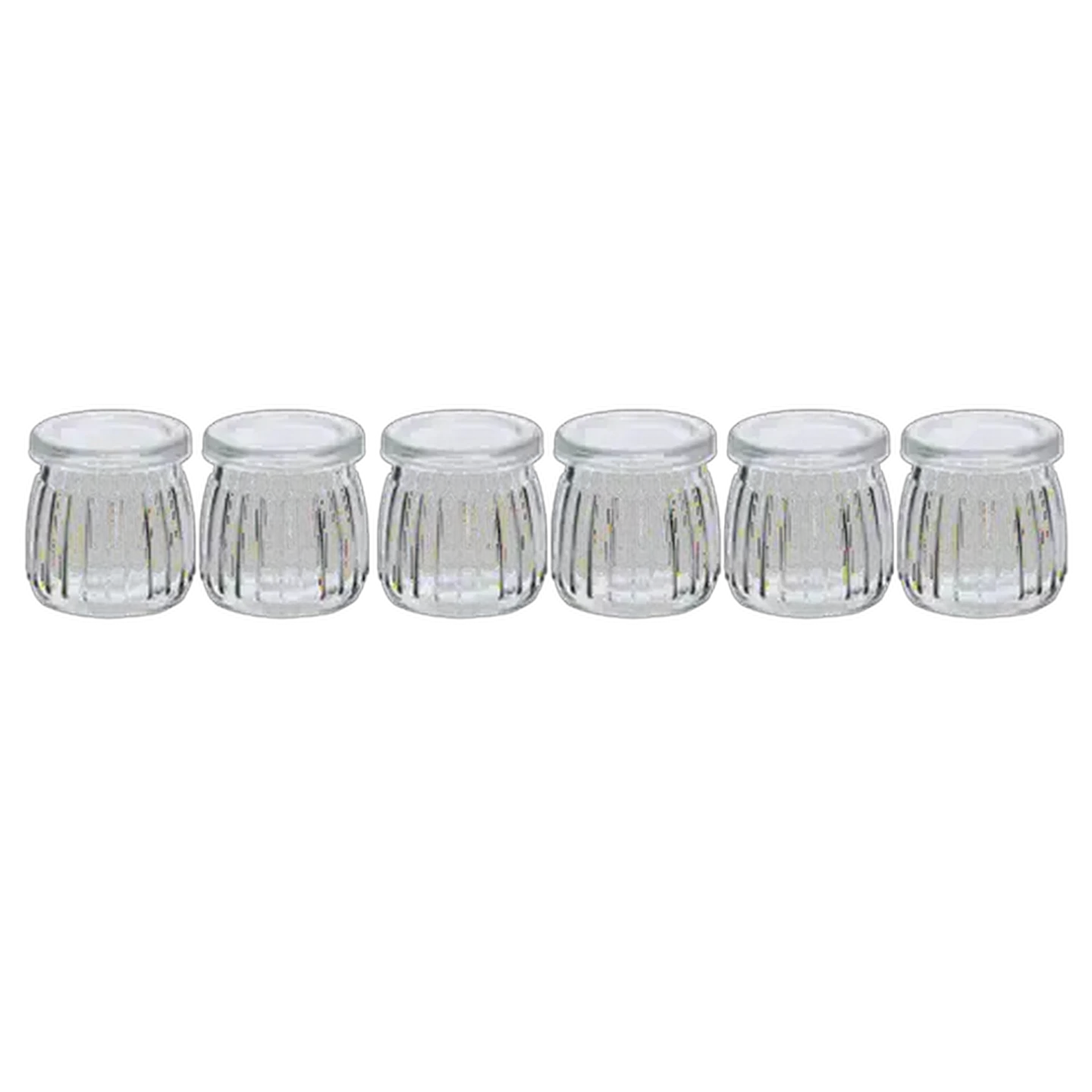 Image of Hyper Value Lined Glass Jar 200ml 6 Pack