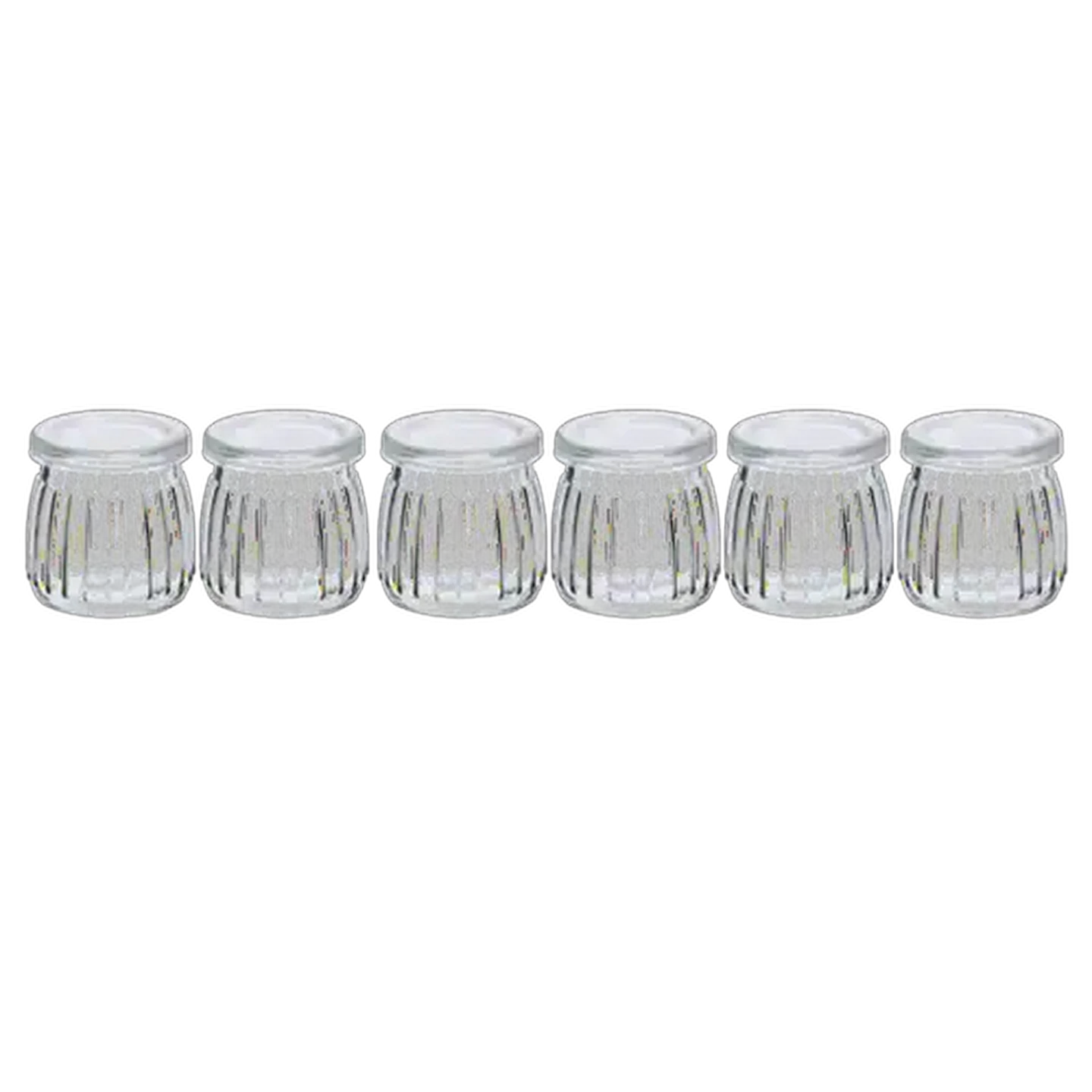 Image of Hyper Value Lined Glass Jar 200ml 6 Pack