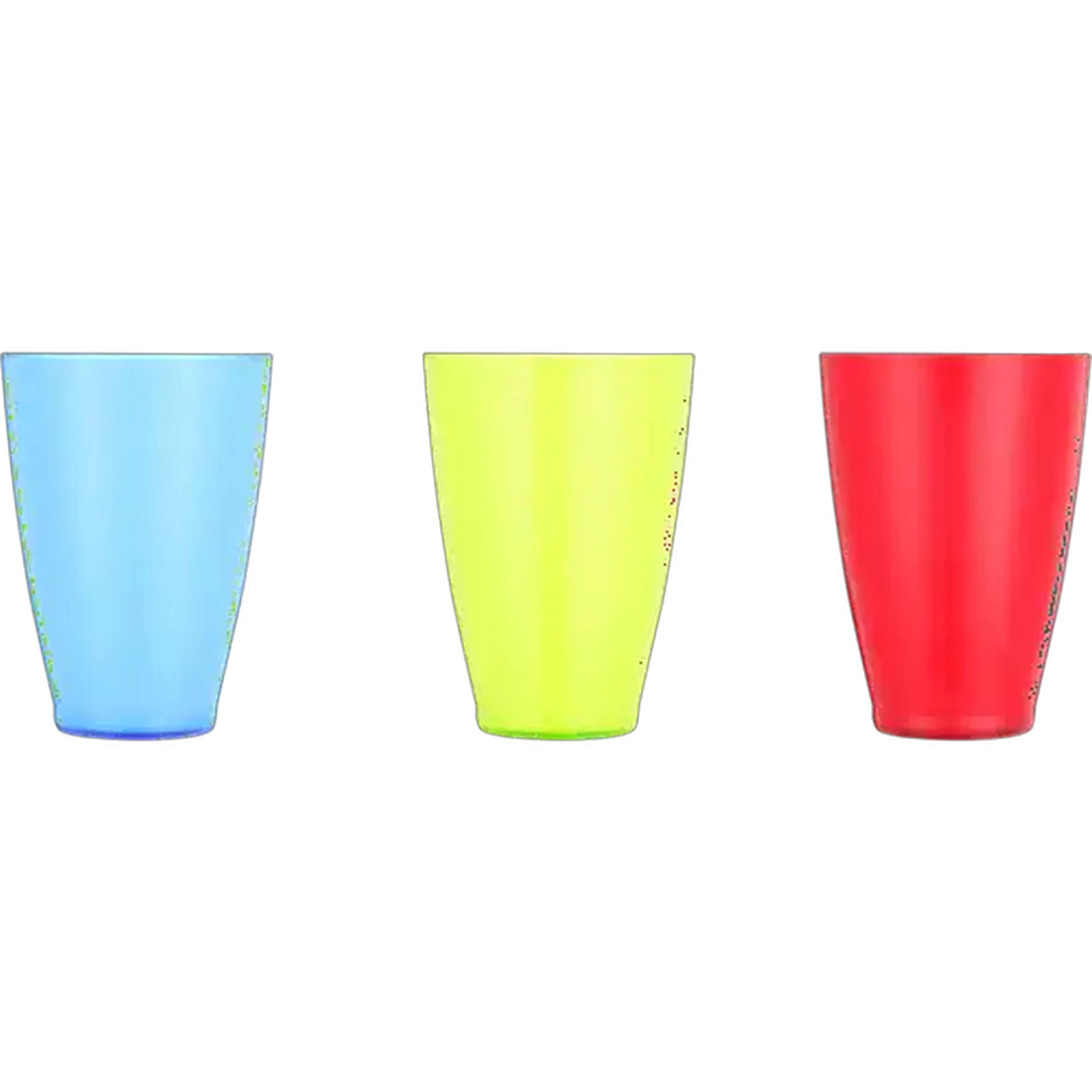 Image of 2 Tone Lime Tumbler Glass 370ml (Colour May Vary)