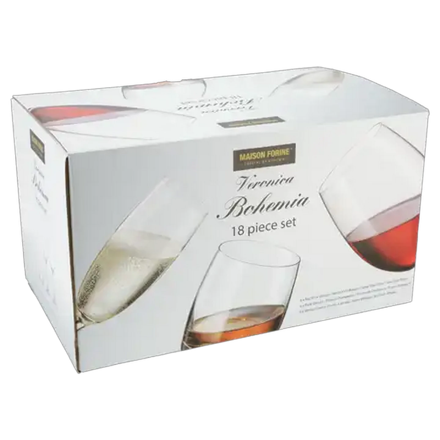 Image of Maison Forine Veronica Bohemia Glass 18 Piece Set