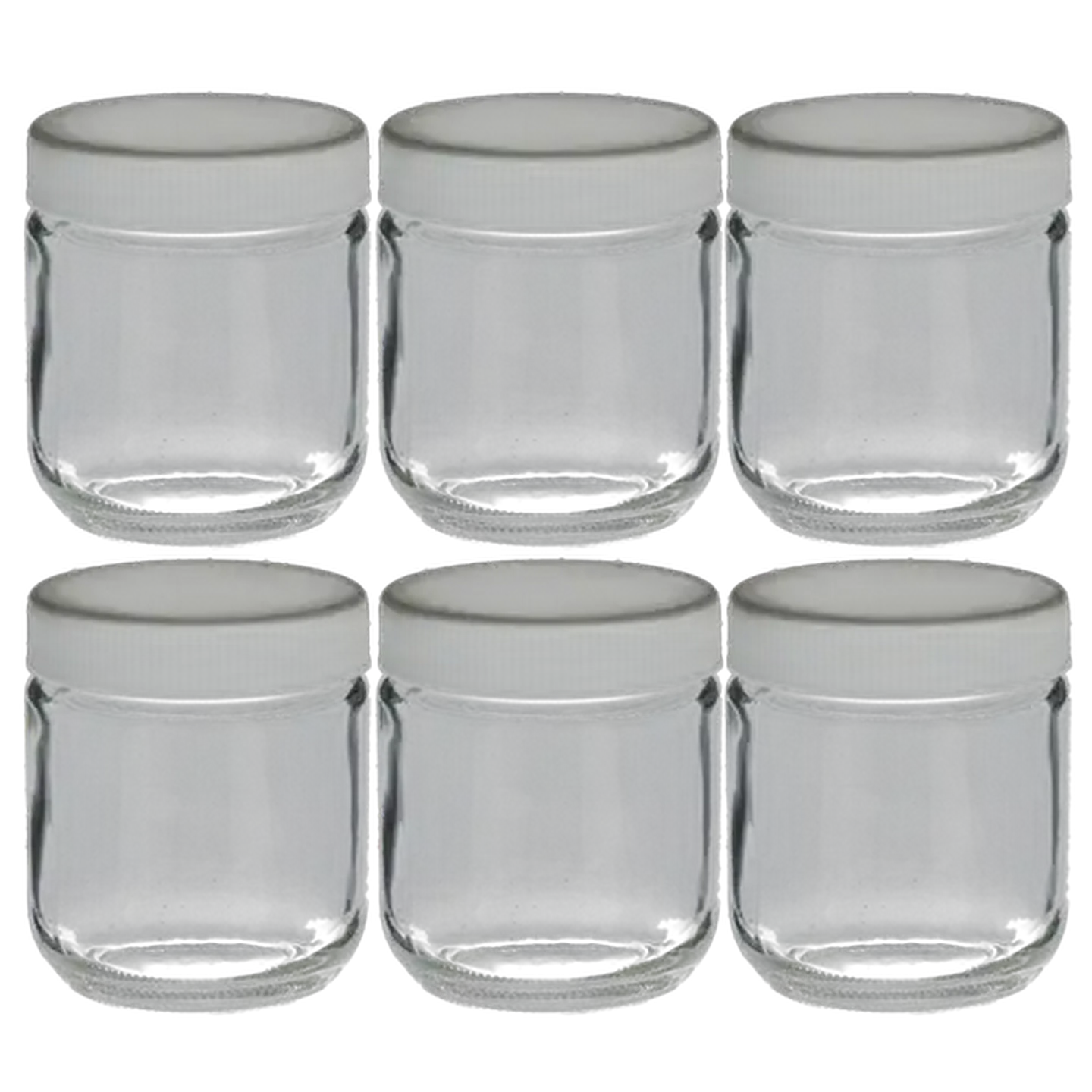Image of Hyper Value Plain Glass Jar 200ml 6 Pack
