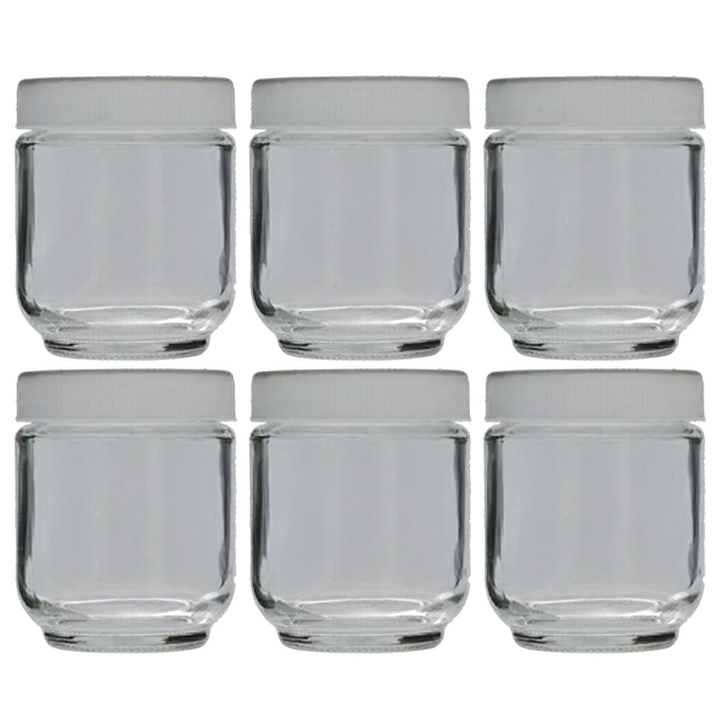 Image of Hyper Value Plain Glass Jar 200ml 6 Pack