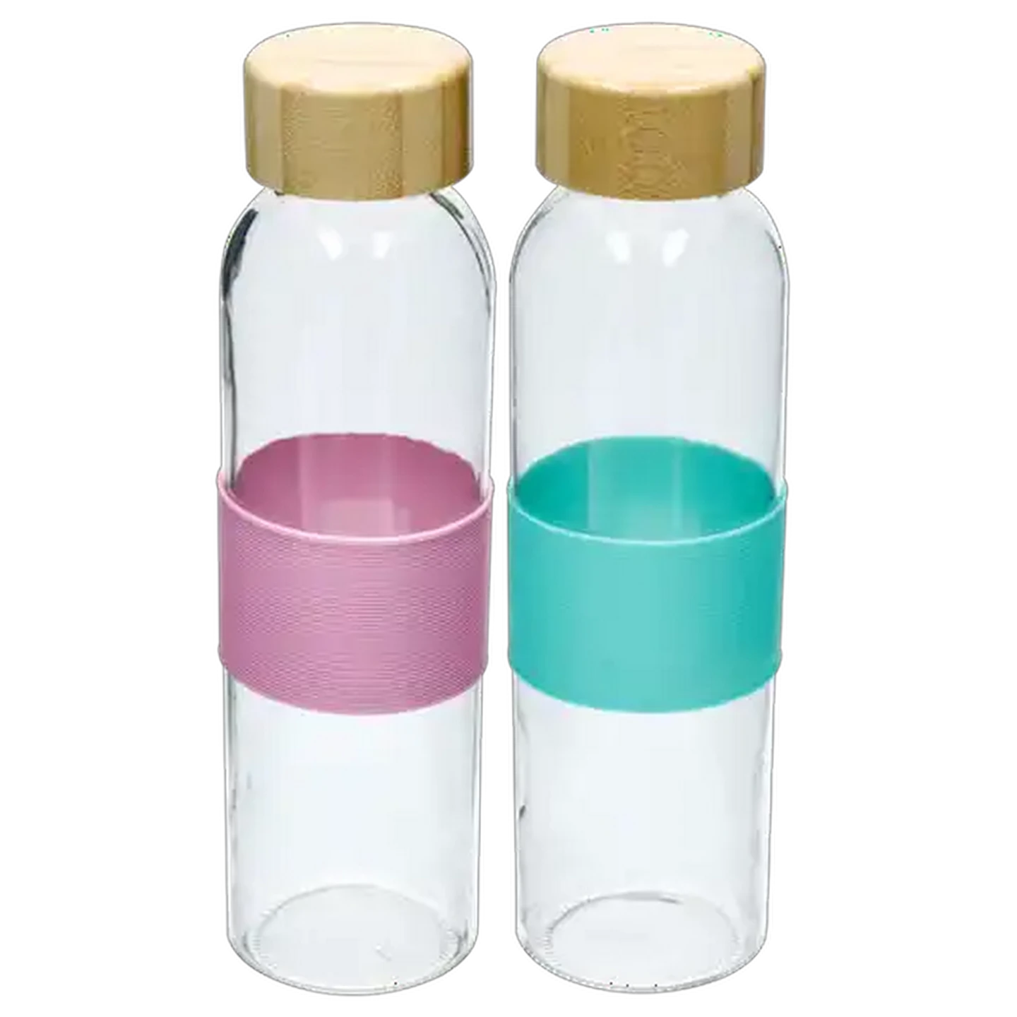 Image of Bamboo Lid Glass Bottle 500ml