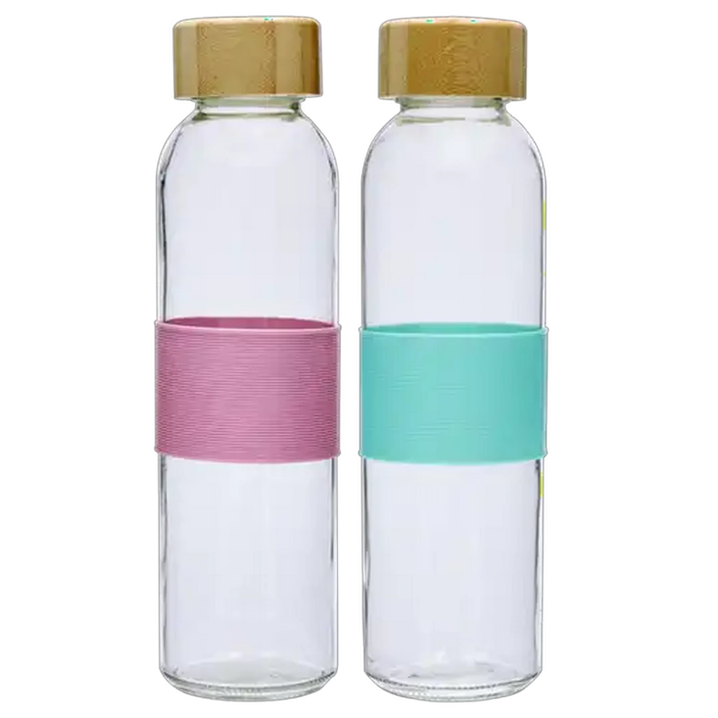 Image of Bamboo Lid Glass Bottle 500ml