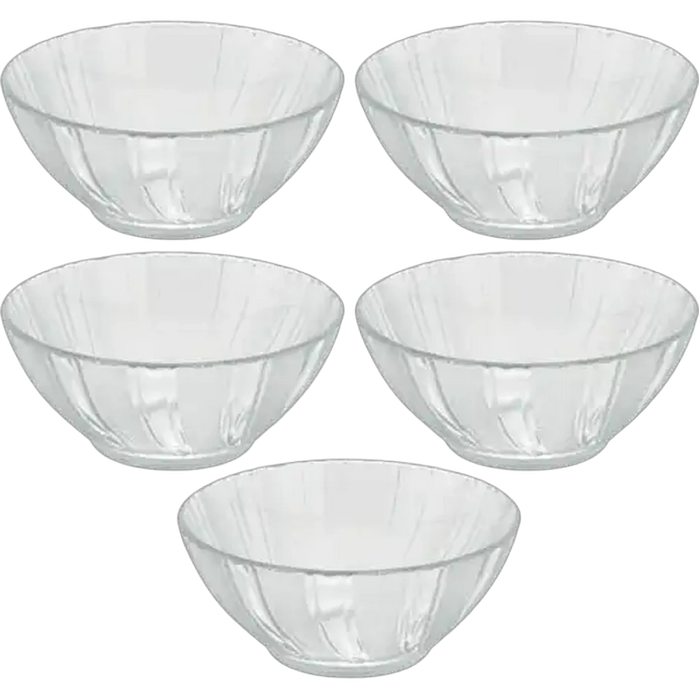 Image of KIM Glass Cinnamon Glass Bowl Set 5-Piece
