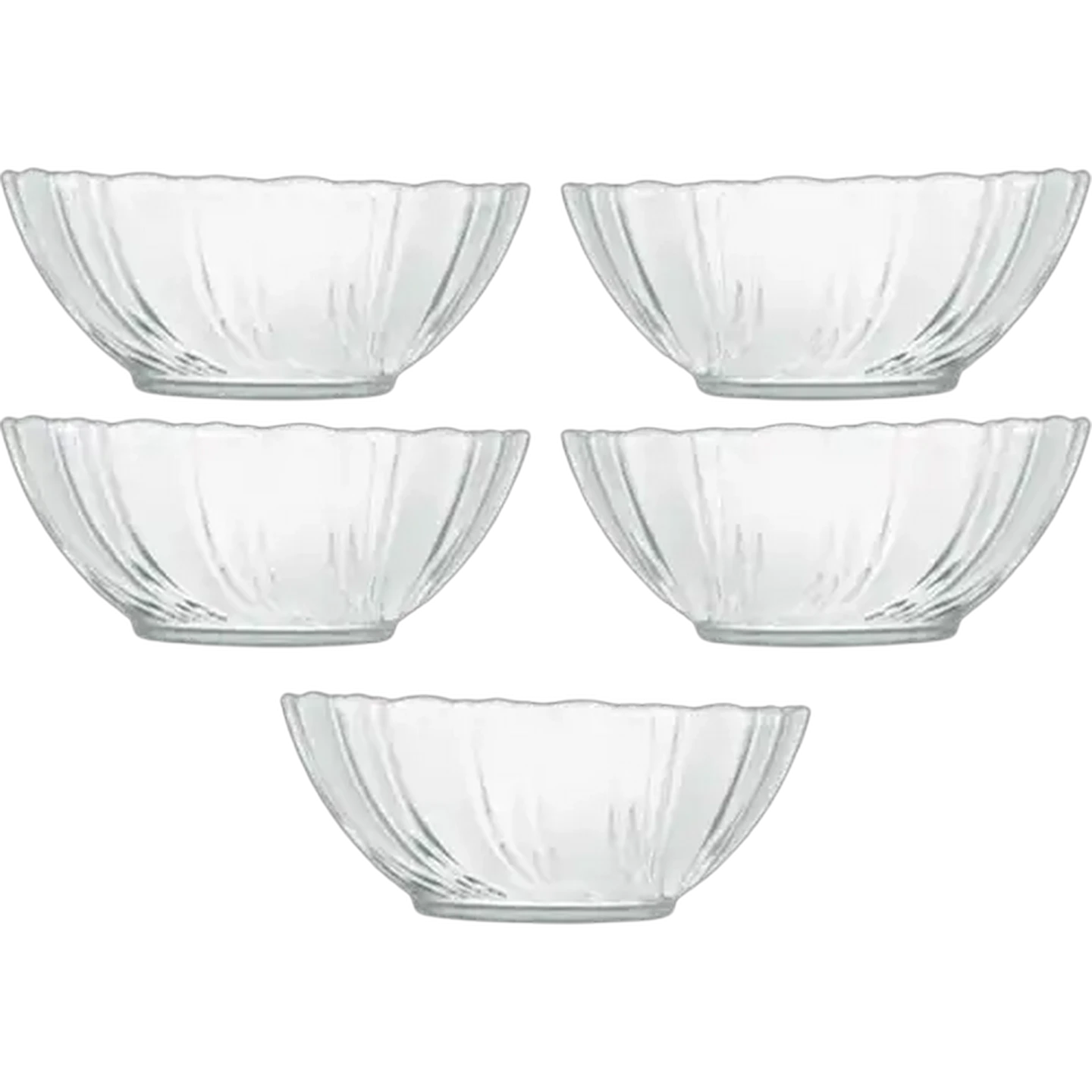 Image of KIM Glass Cinnamon Glass Bowl Set 5-Piece